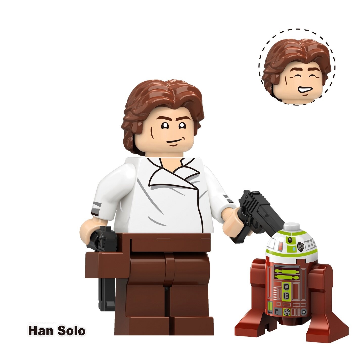 Star Wars Han Solo Custom Minifigures Fit Lego TV6121 TV8190