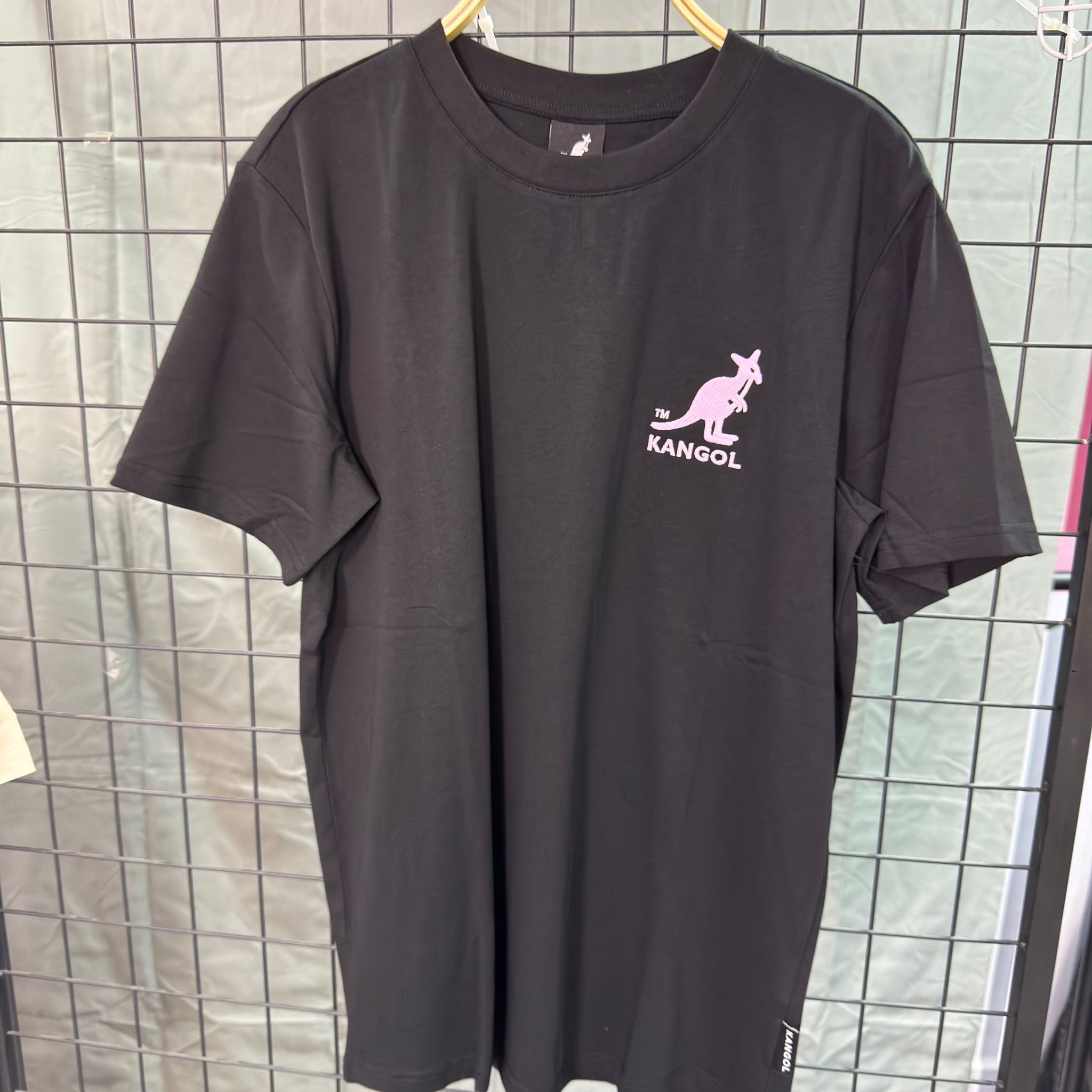 HKCG0511-013 Kangol 拼色領左胸小標Tee(65256003) 黑 (A13M-L)