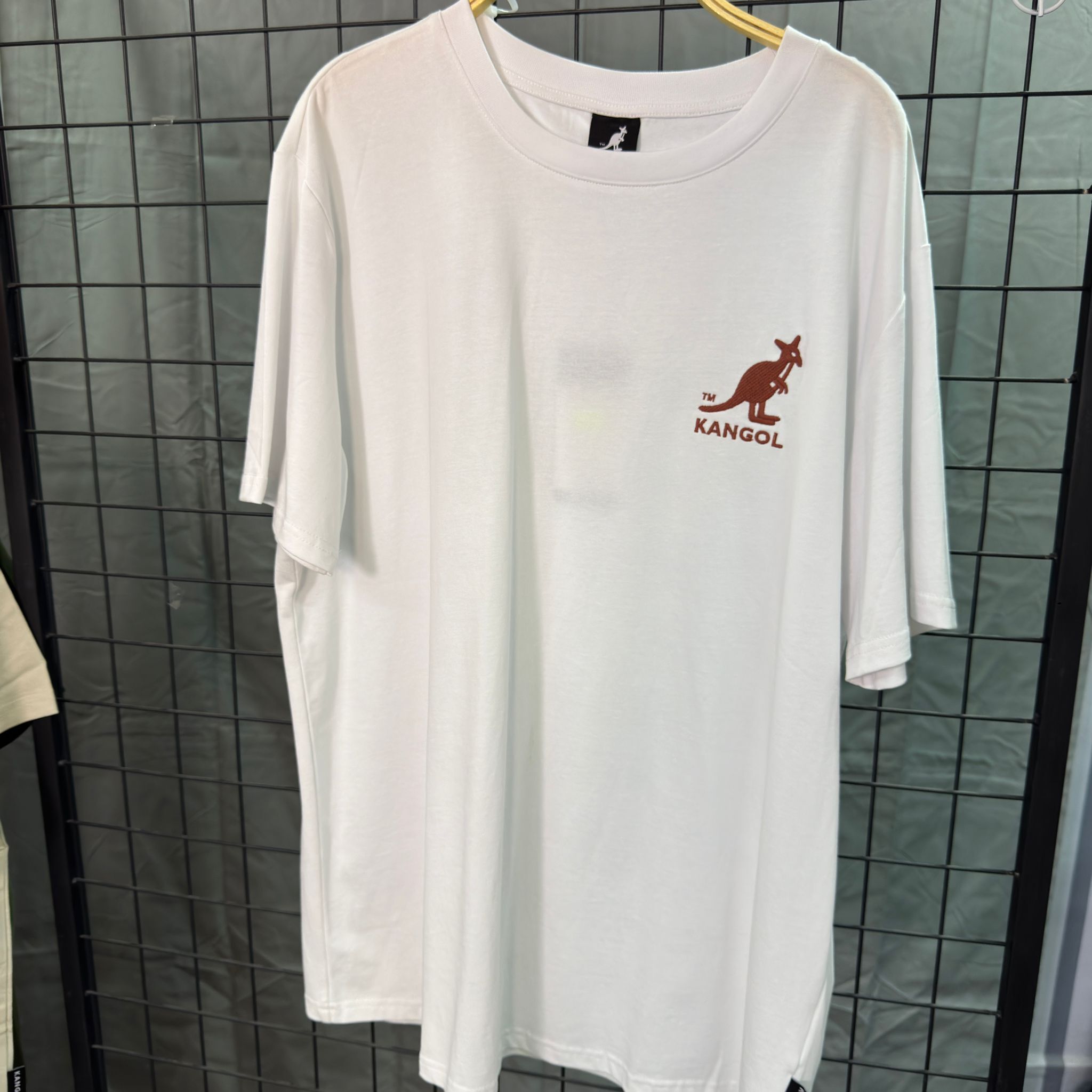 HKCG0511-012 Kangol 拼色領左胸小標Tee(65256003) 白 (A12S-XL)
