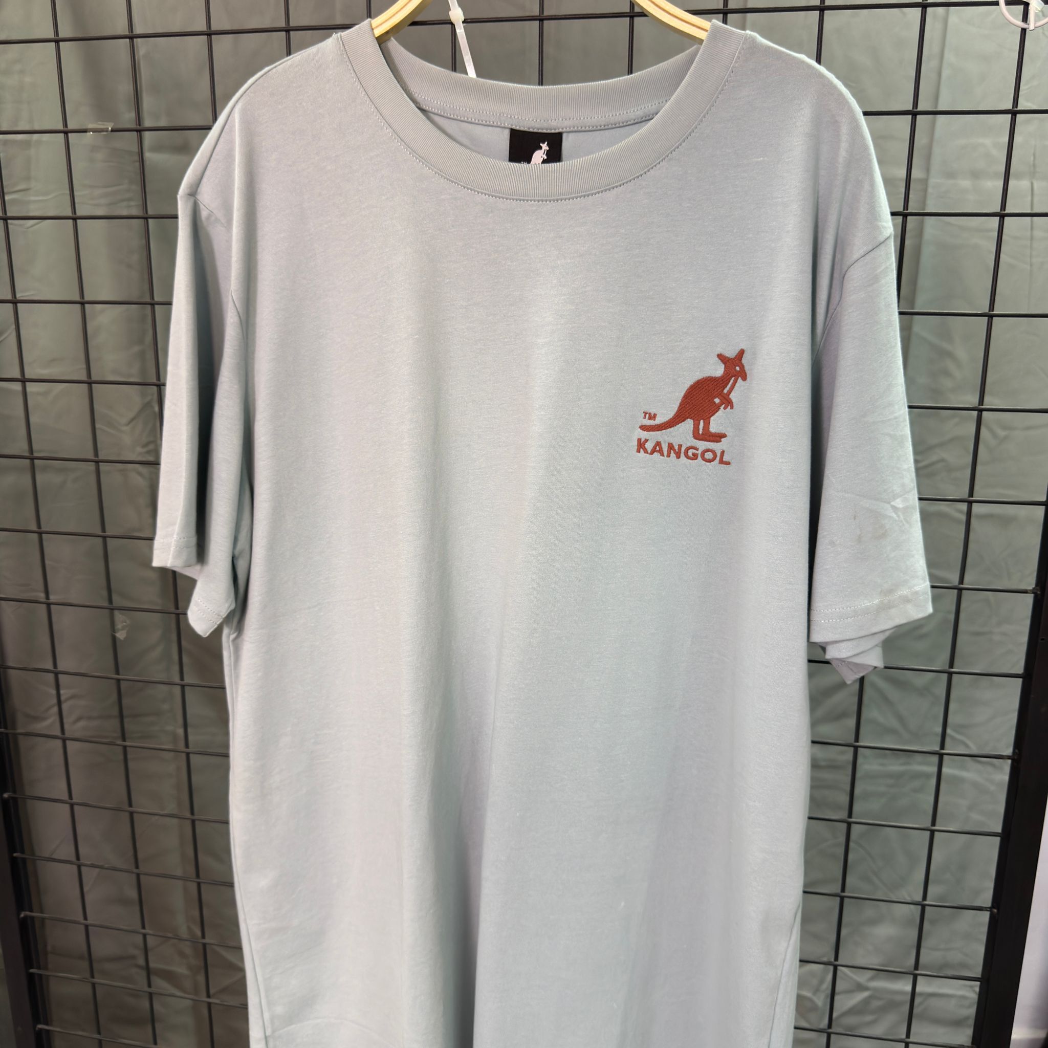 HKCG0511-011 Kangol 拼色領左胸小標Tee(65256003) 淺藍 (A11S-XL)