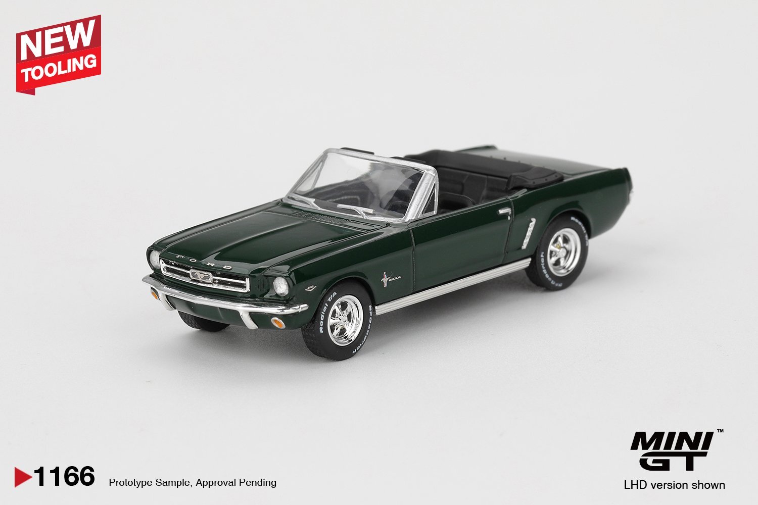Mini GT 1/64 Ford Mustang Convertible 1964 高地綠