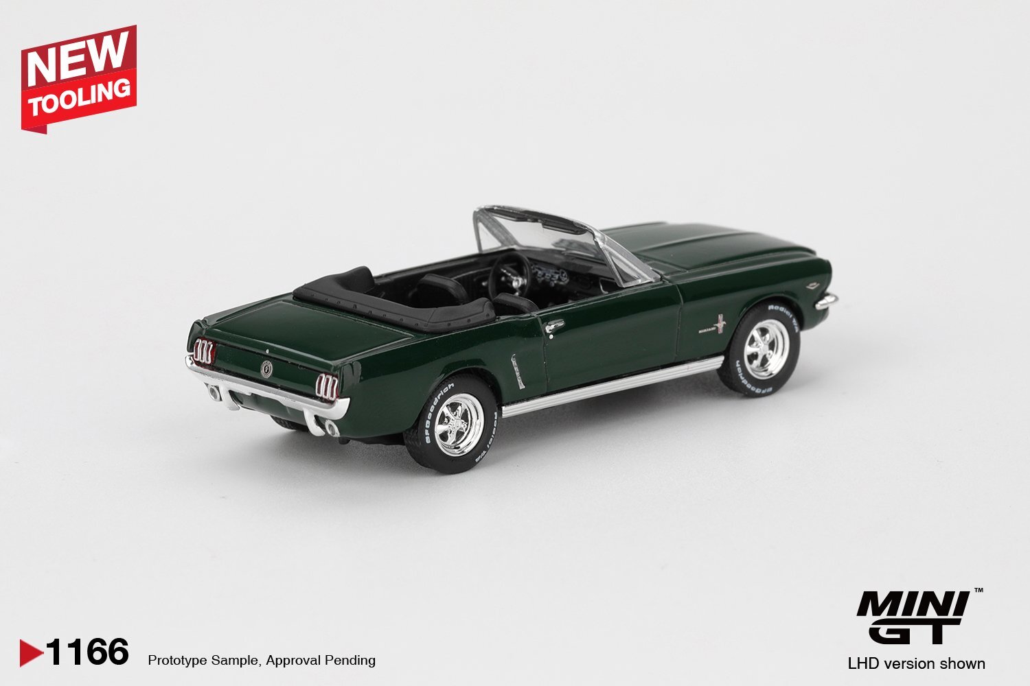 Mini GT 1/64 Ford Mustang Convertible 1964 高地綠