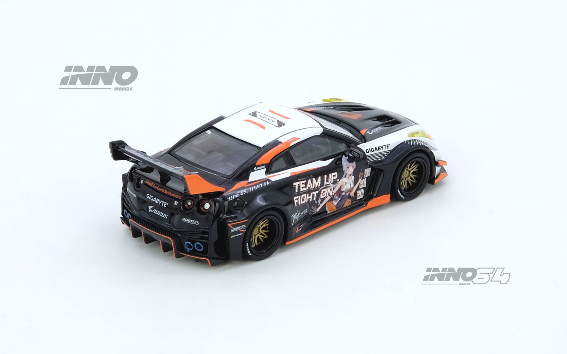 INNO64 1/64 GT-R R35 寬體 AORUS X INNO64 限定版
