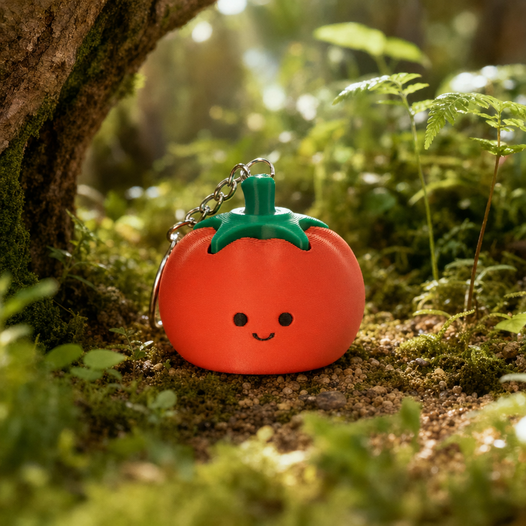 微笑番茄 微笑星球 desk toy 紅色