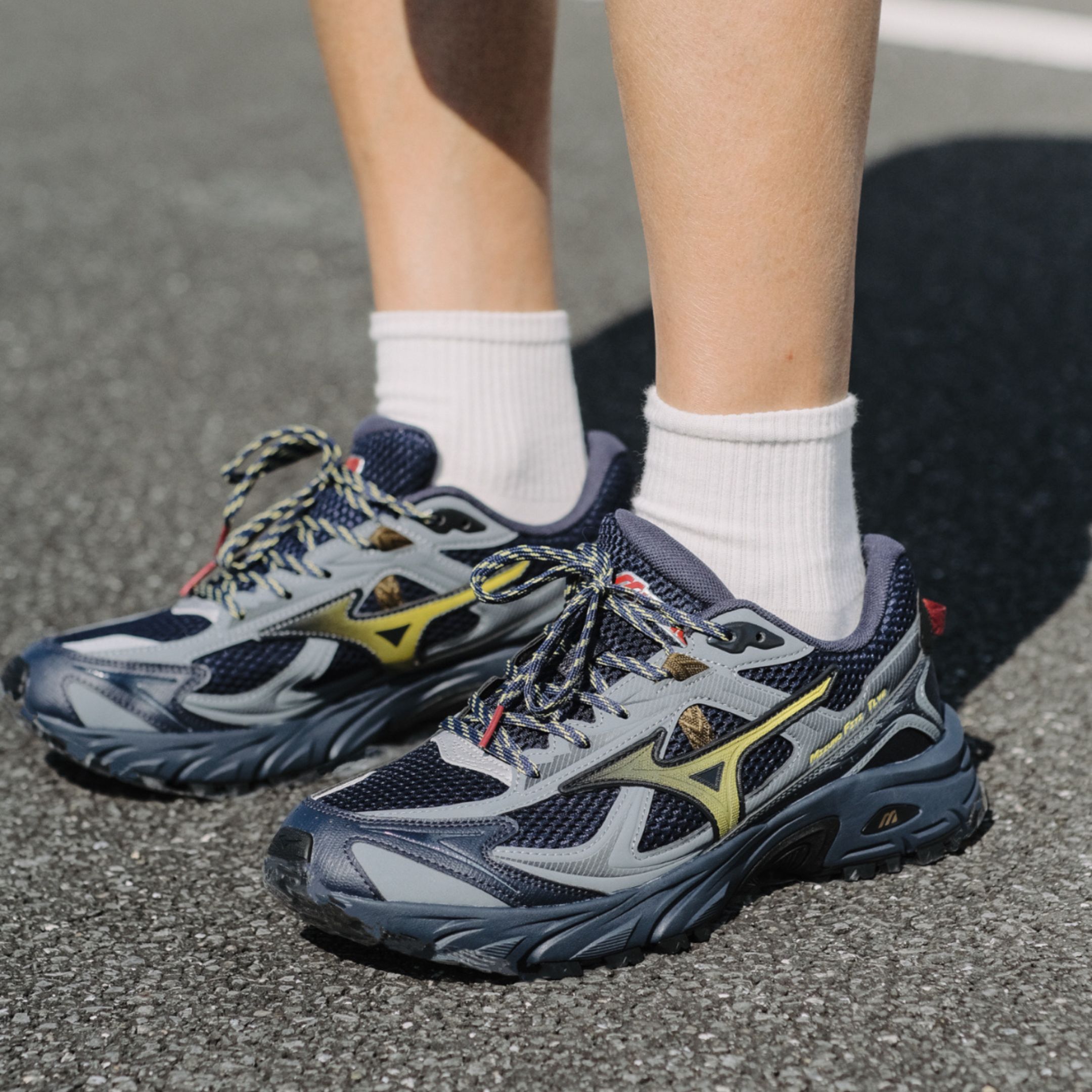 NICEDAY 代購 Mizuno NEX TL 灰色 藍色 潮流 復古 運動鞋 D1GH251917