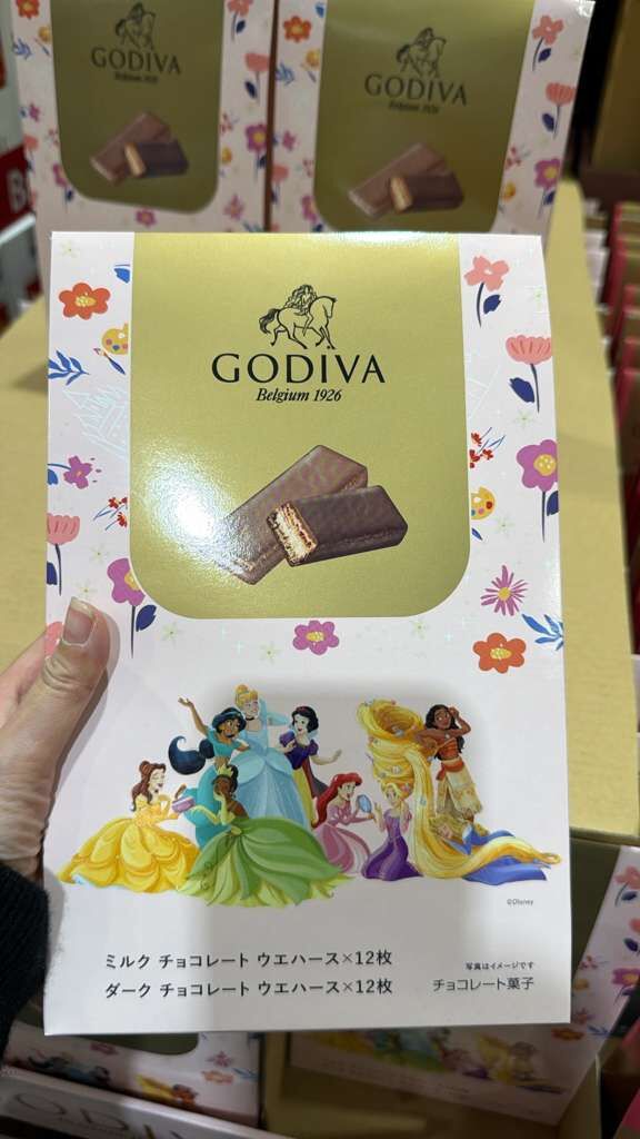 ZQ031 GODIVA 與迪士尼公主 朱古力夾心威化餅乾禮盒24枚入 EXP:2026.12