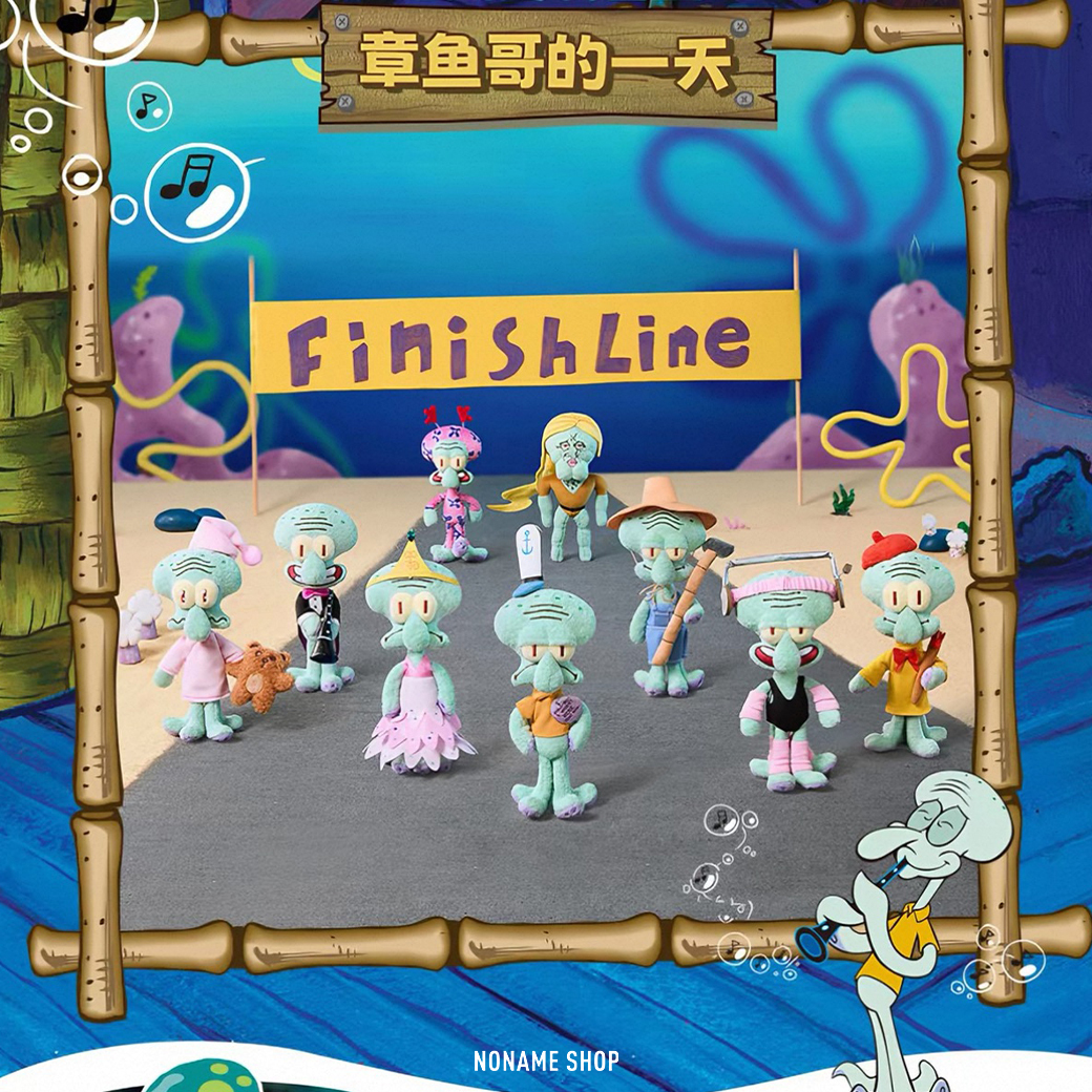 海綿寶寶 比奇堡 章魚哥 章魚哥的一天 毛絨 吊飾娃 盲盒 變裝公仔 共九款