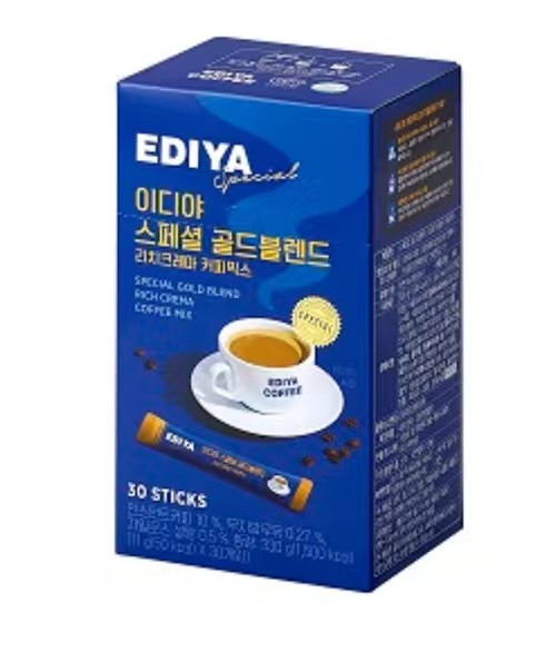 (預購商品)  韓國 EDIYA COFFEE特調黃金比例三合一咖啡 11gx30入 單盒