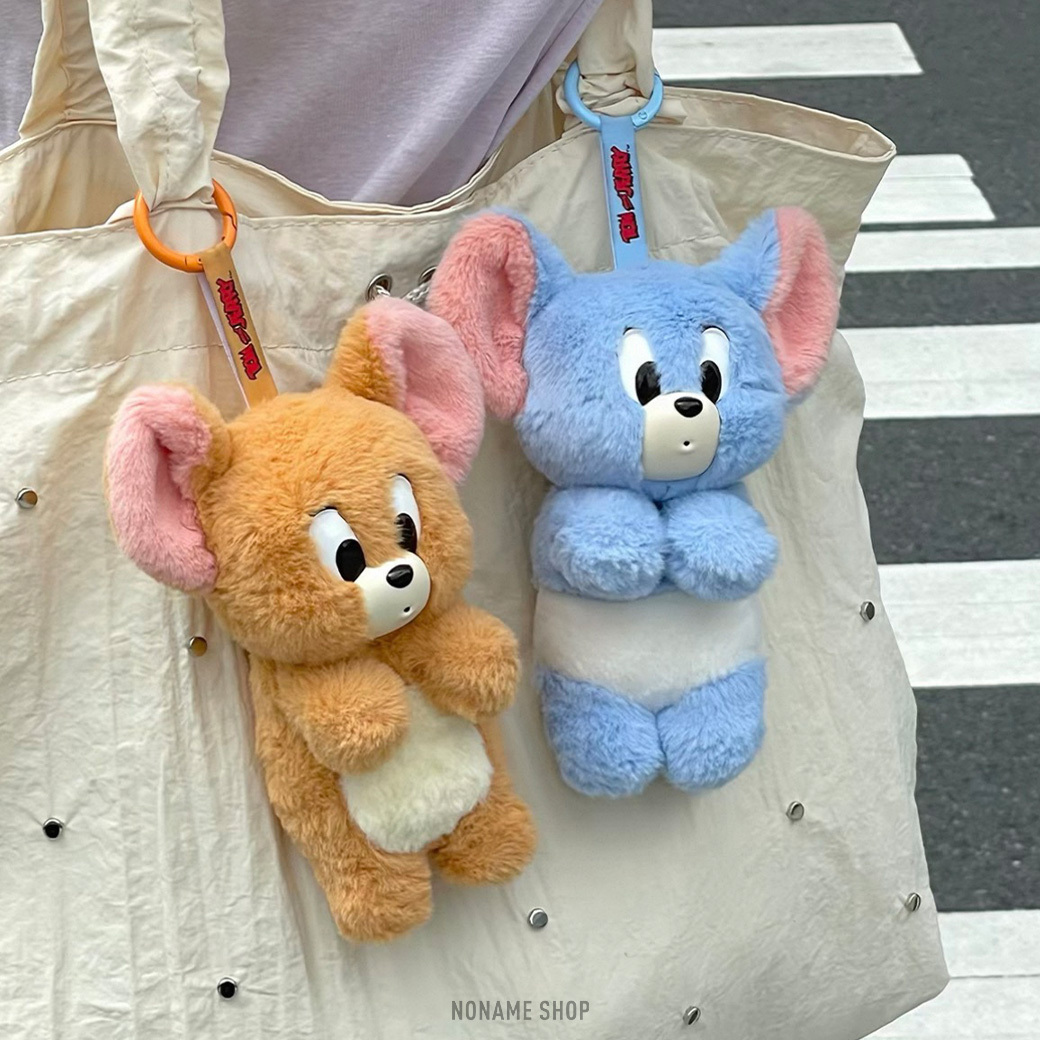 TOM & JERRY 湯姆貓與傑利鼠 毛絨吊飾 鑰匙圈 五款