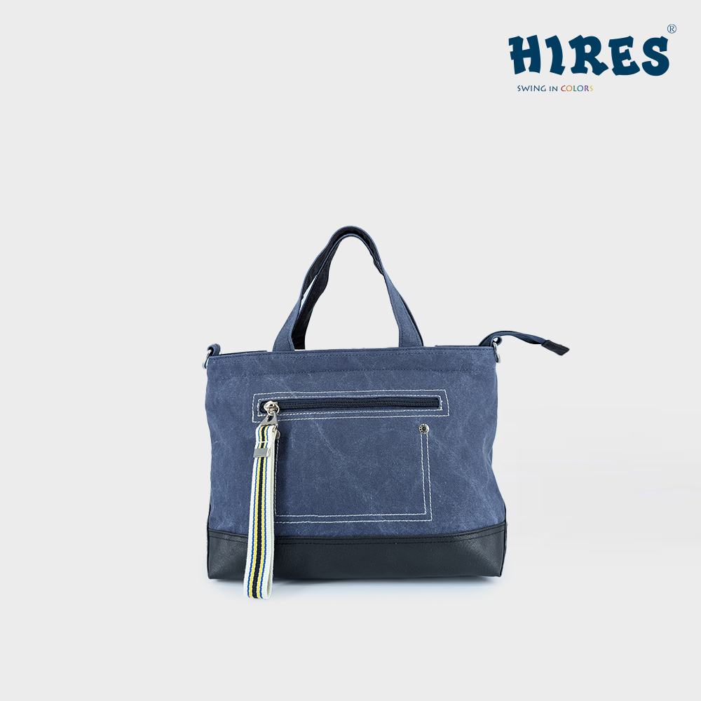 【 HIRES 】方正人生系列 韓系織帶丹寧小型托特包(附背帶)