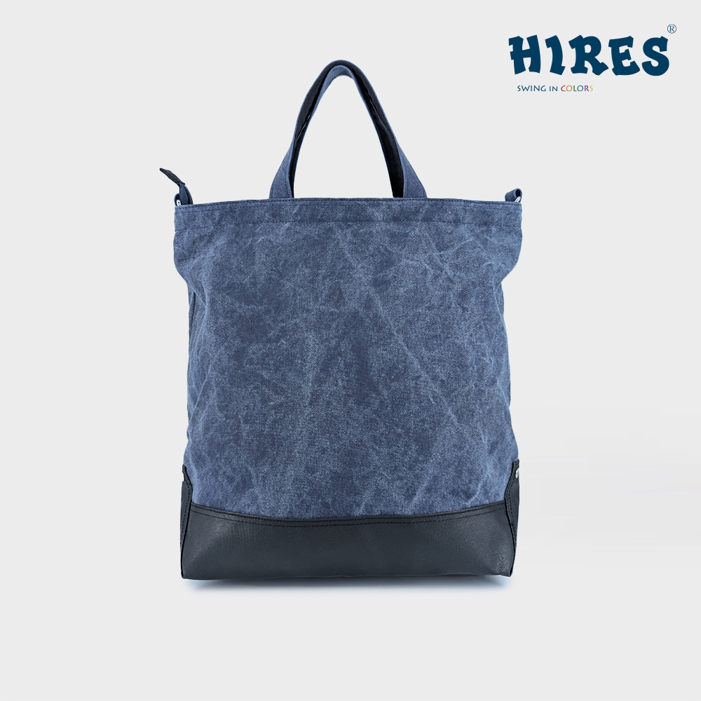 【 HIRES 】方正人生系列 韓系織帶丹寧直式托特包