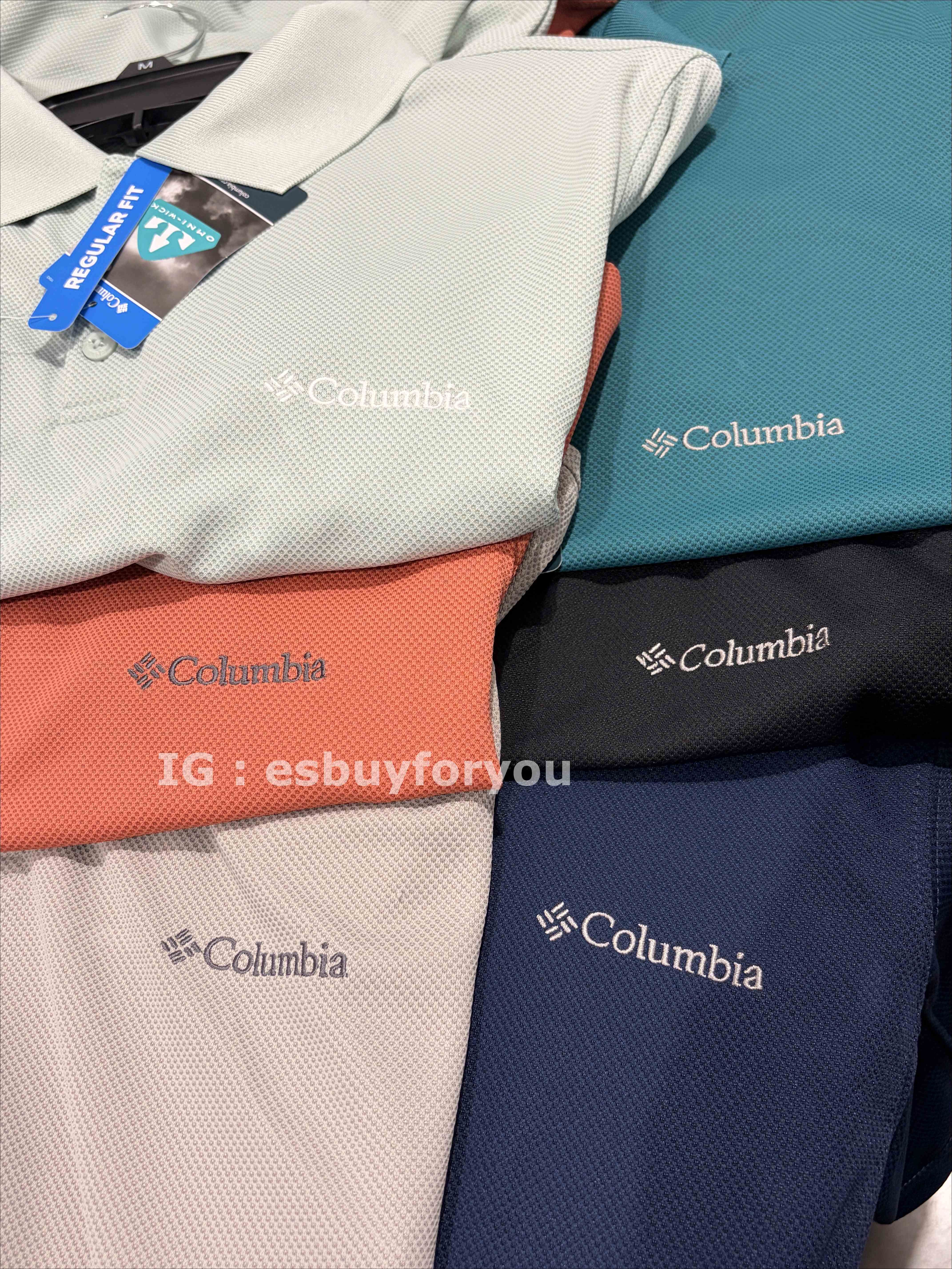 Columbia 男大人 Omni-wick 刺繡標誌 速乾 排汗材質 Polo衫 (6色)