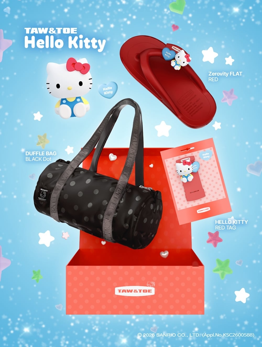 TAW&TOE Hello Kitty Set - RED
