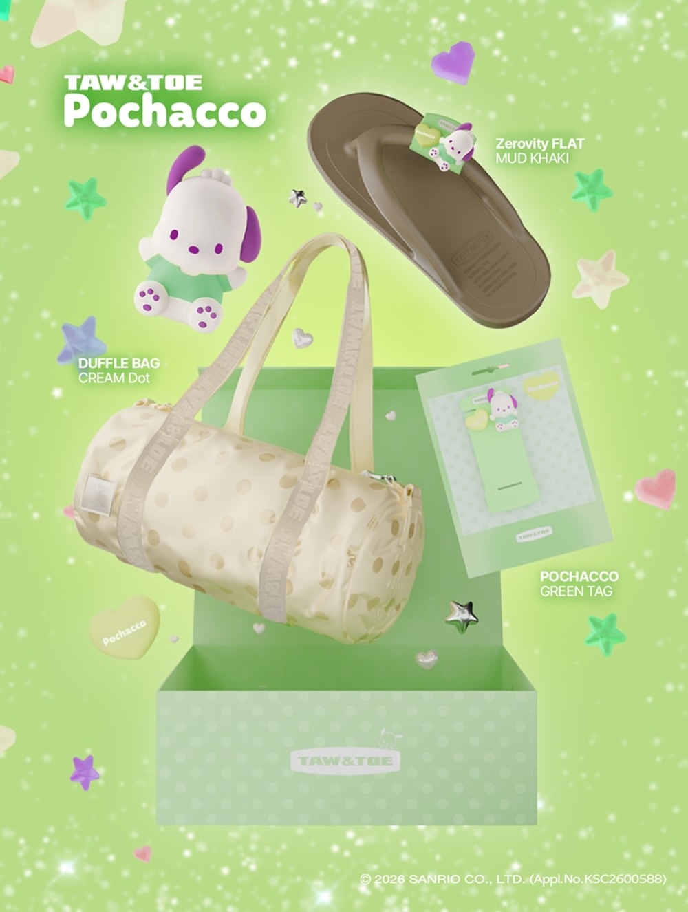 TAW&TOE Pochacco Set