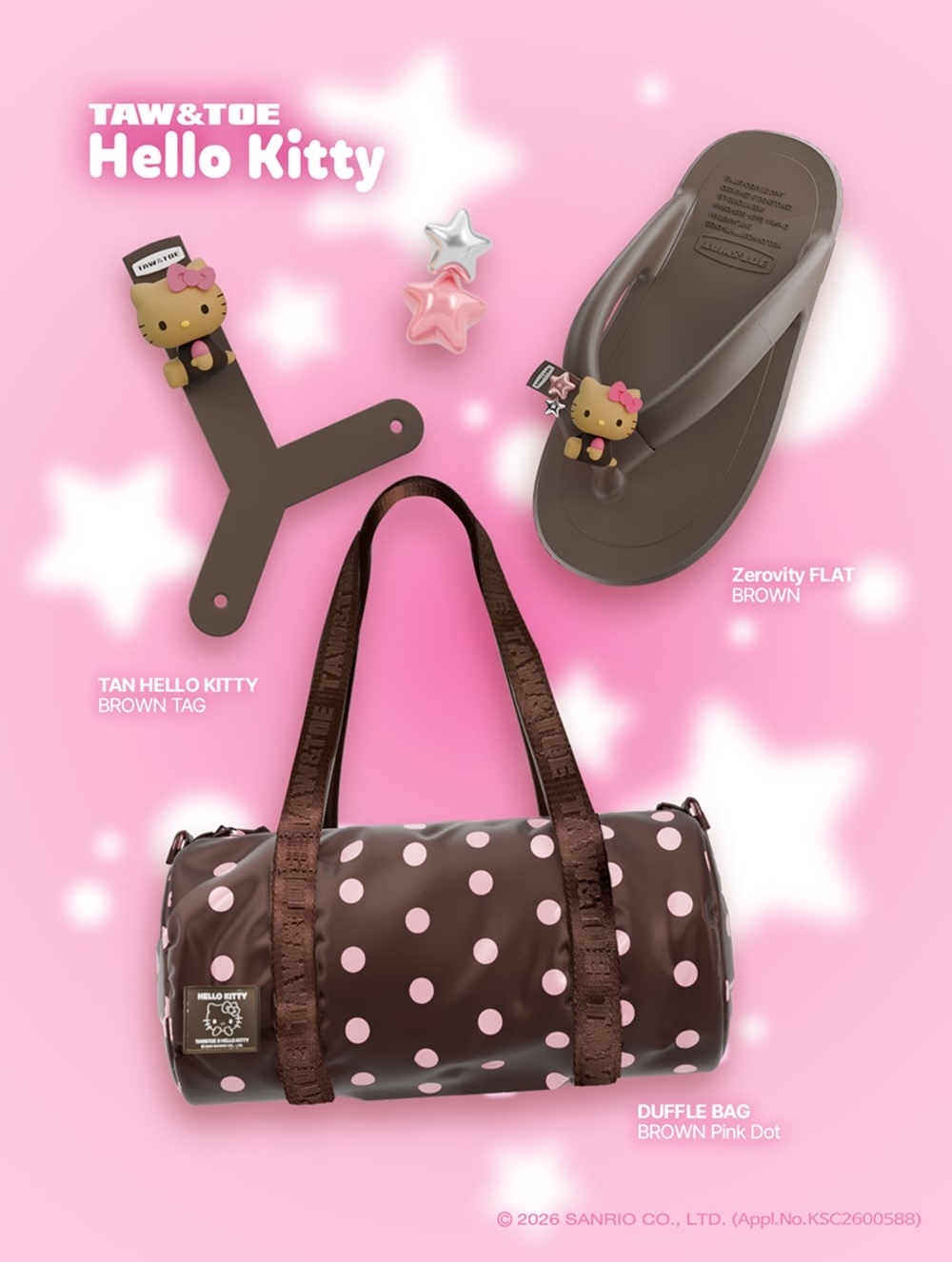 TAW&TOE Tan Hello Kitty Set - BROWN