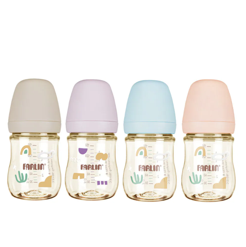 Farlin  Grow With Colors 寬口PPSU防脹氣奶瓶150ml (新生兒專用)