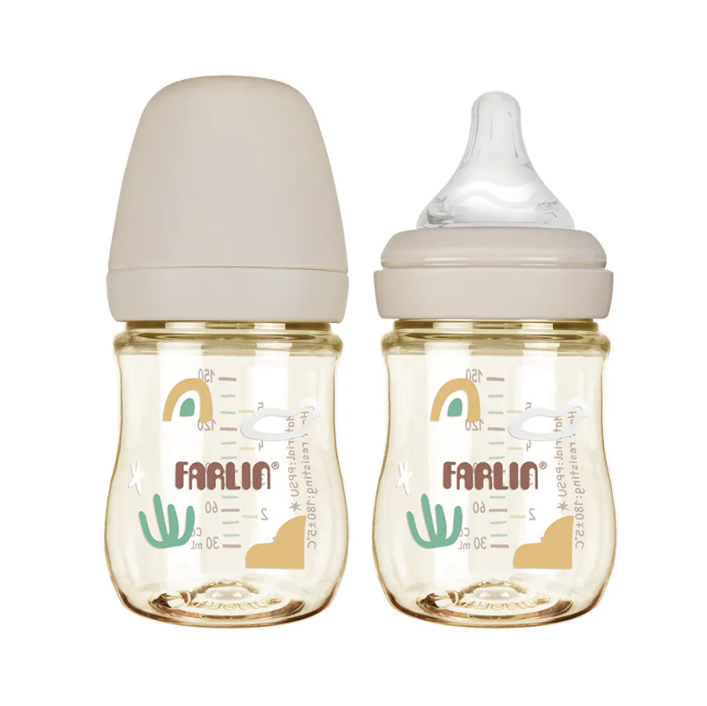 Farlin  Grow With Colors 寬口PPSU防脹氣奶瓶150ml (新生兒專用)