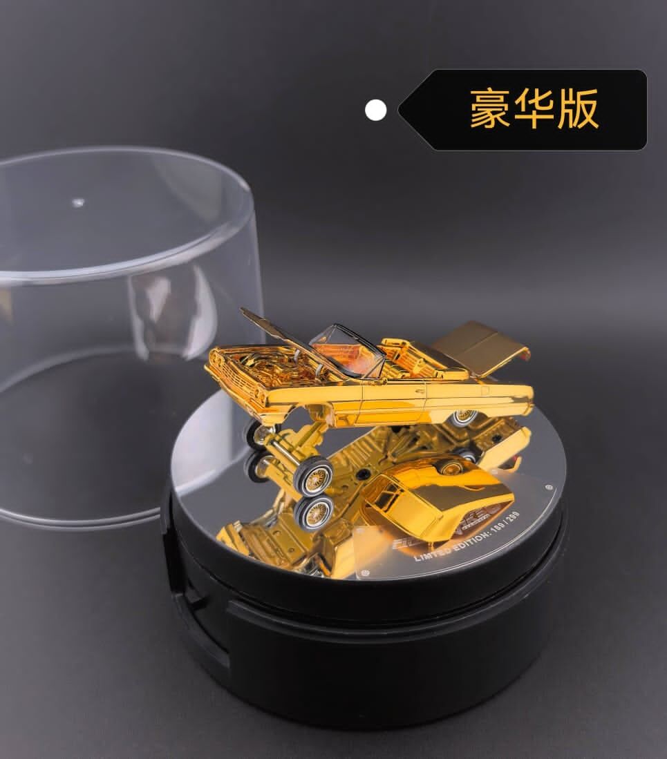 預訂:1/64 FineWorks64 Chevrolet Impala Chrome Gold Deluxe Version (FWCICGD )