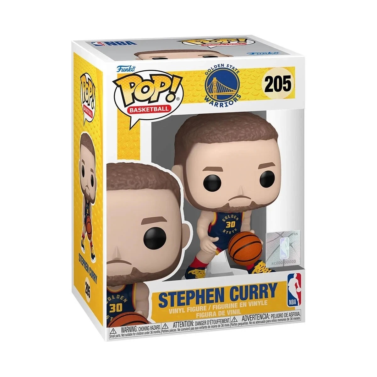 NBA公仔 Stephen Curry 金州勇士 城市版 #205 Funko Pop! Vinyl Figure 全新