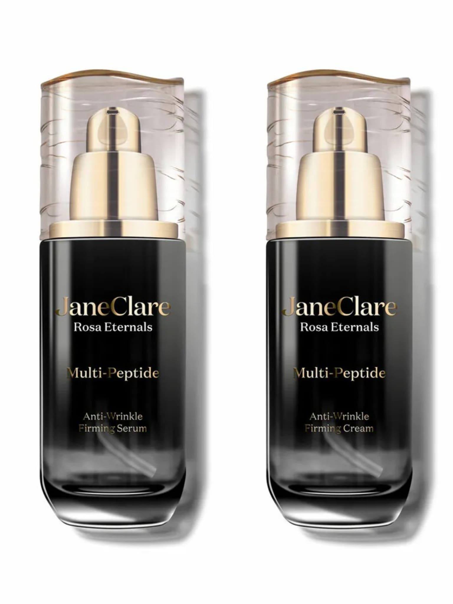 JaneClare 薔薇凝膚多重肽緊緻精華60ml+乳霜60ml套裝 (任選套裝2套送五合一特別版面膜2盒，3套送五合一特別版面膜2盒+薔薇凝膚多重肽緊緻面膜)*折實滿$599包順豐智能櫃*125live