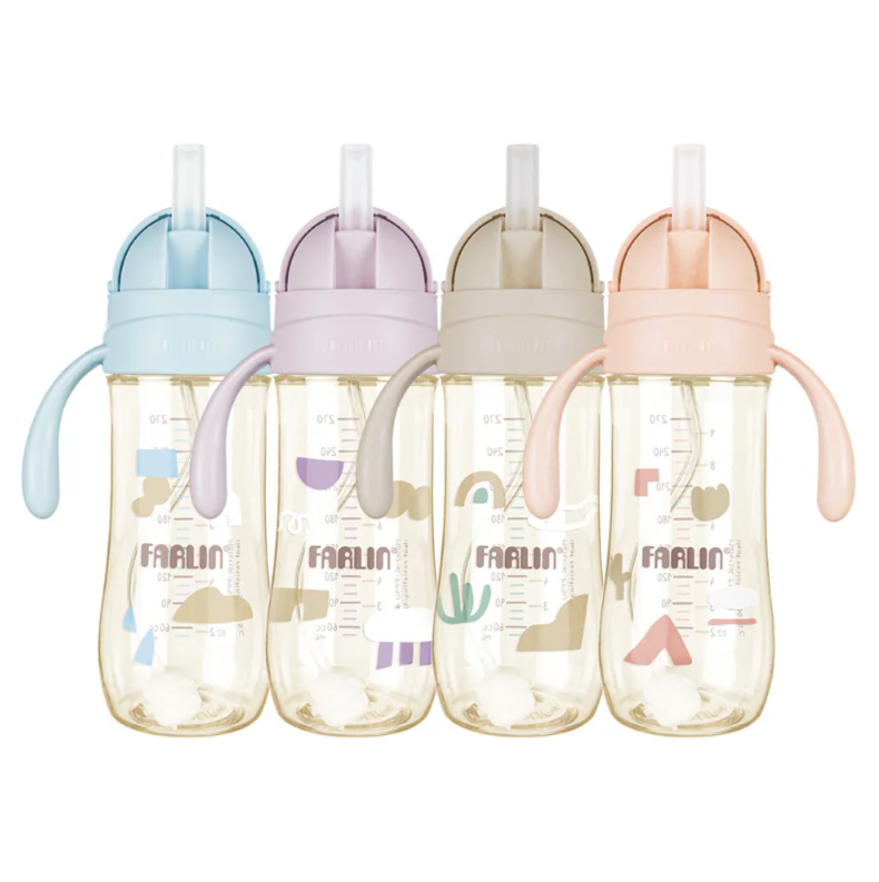 Farlin  Grow With Colors 滑蓋重力吸管練習杯270ml (6M+適用)