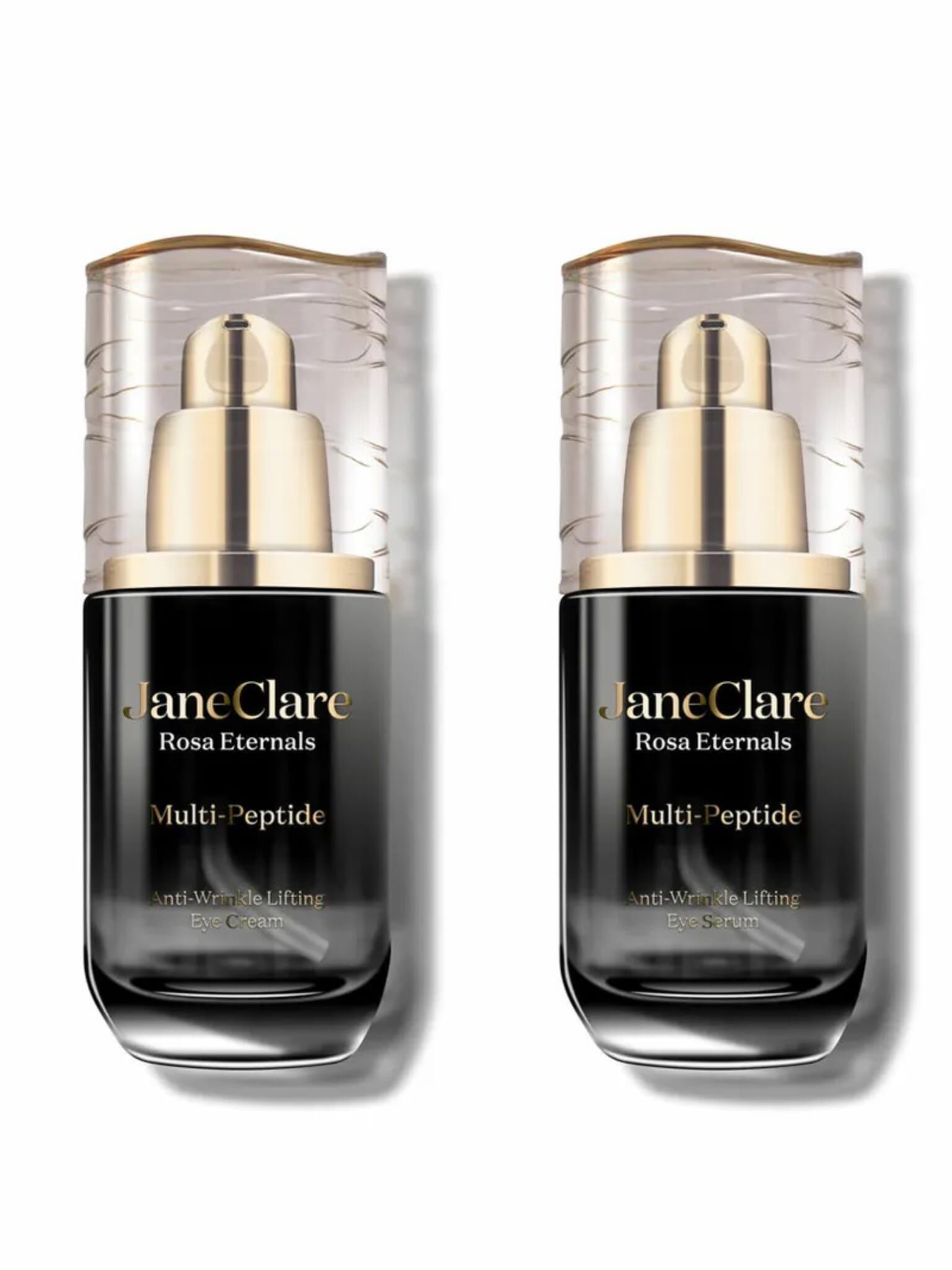 JaneClare 薔薇凝膚多重肽提拉眼部精華40ml+眼霜40ml套裝 (任選套裝2套送五合一特別版面膜2盒，3套送五合一特別版面膜2盒+薔薇凝膚多重肽緊緻面膜)*折實滿$599包順豐智能櫃*125live