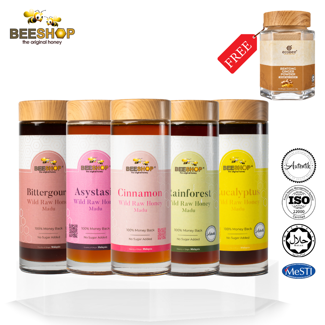 Wild Raw Honey 700g (Buy 2 Free Bentong Ginger Powder 30g)
