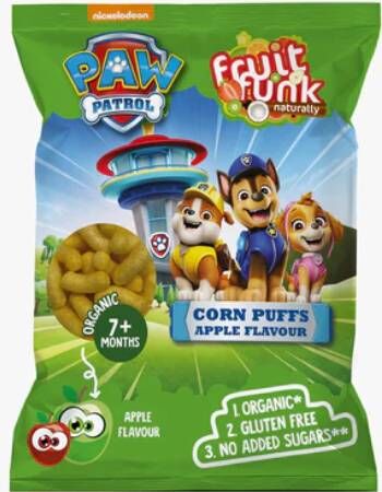 Fruit Funk Paw Patrol BIO 有機玉米脆棒 - 蘋果風味 (50g)(92911)