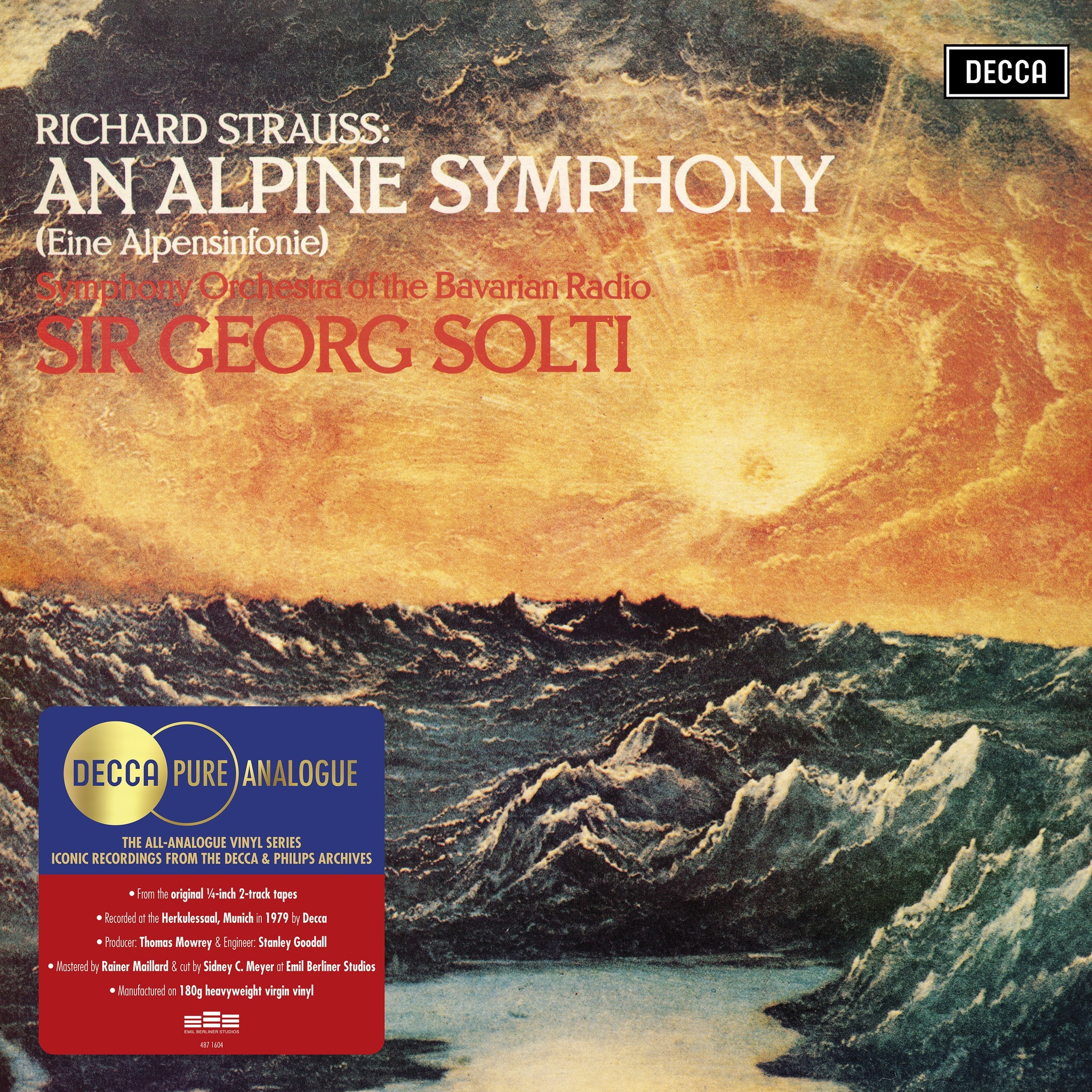 Richard Strauss: An Alpine Symphony Symphony Orchestra of the Bavarian Radio, Sir Georg Solti LP