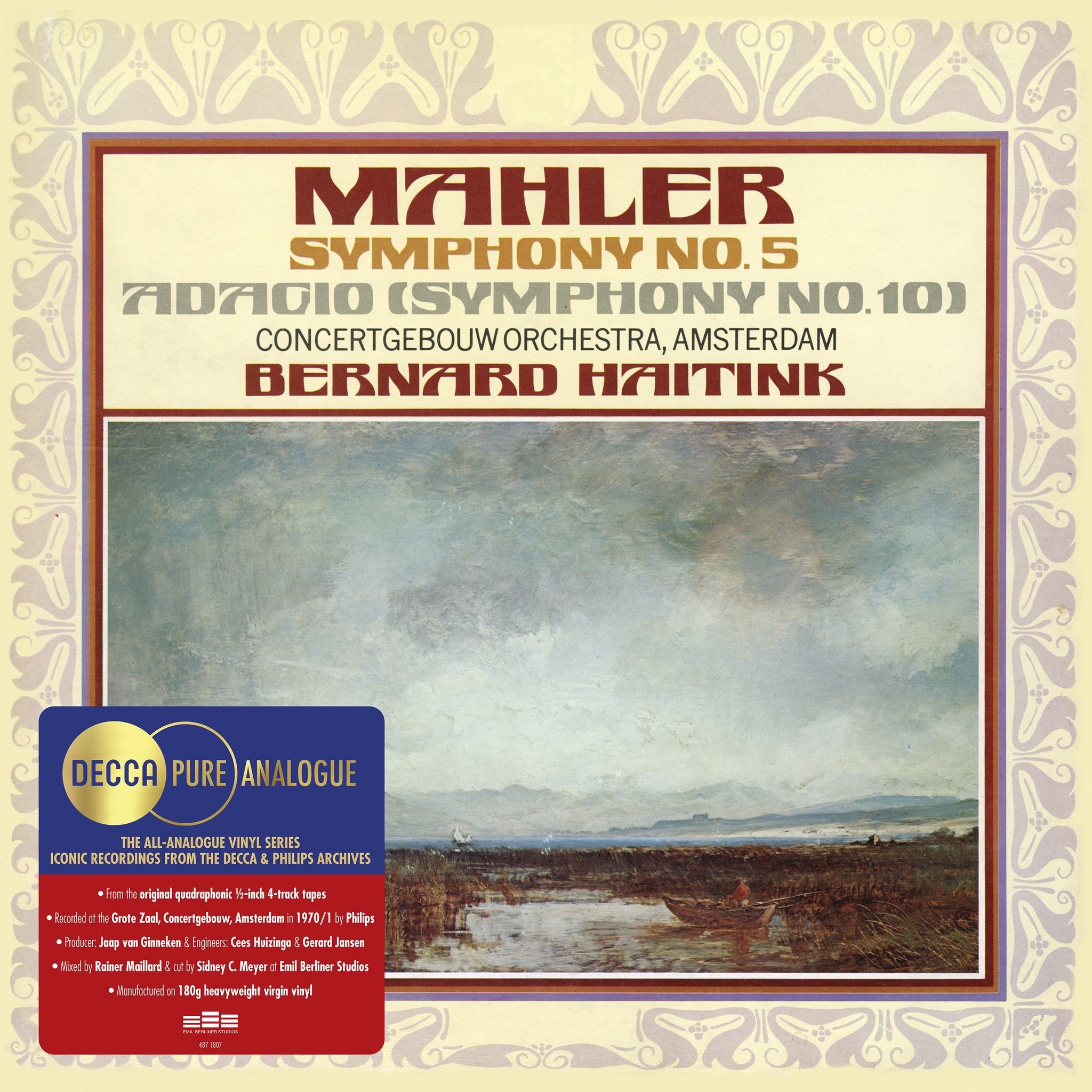 Mahler: Symphony Nos. 5 & 10 Royal Concertgebouw Orchestra, Bernard Haitink 2LP
