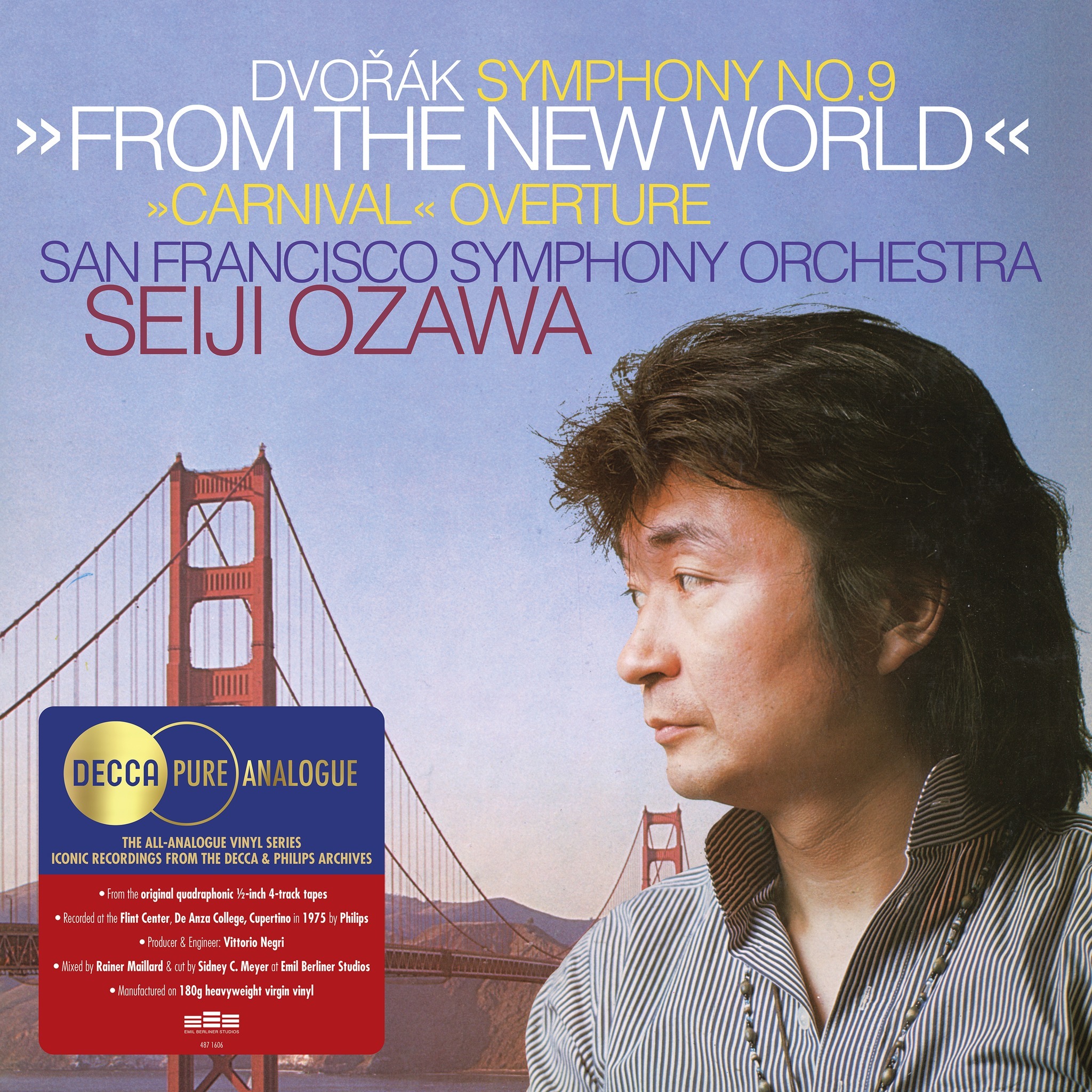 Dvořák: Symphony No.9 in E Minor, Op. 95, B. 178 “From the New  World”  San Francisco Symphony Orchestra, 小澤征爾 Seiji Ozawa LP
