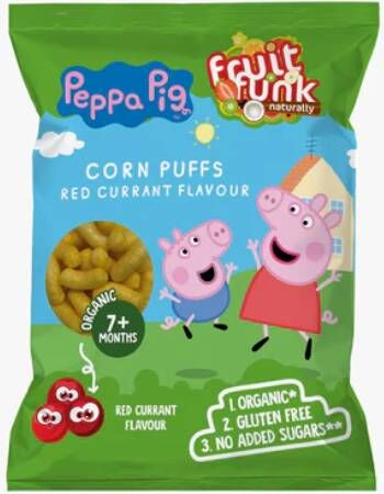Fruit Funk Peppa Pig BIO 有機玉米脆棒 - 紅加侖味 (50g)(92912)