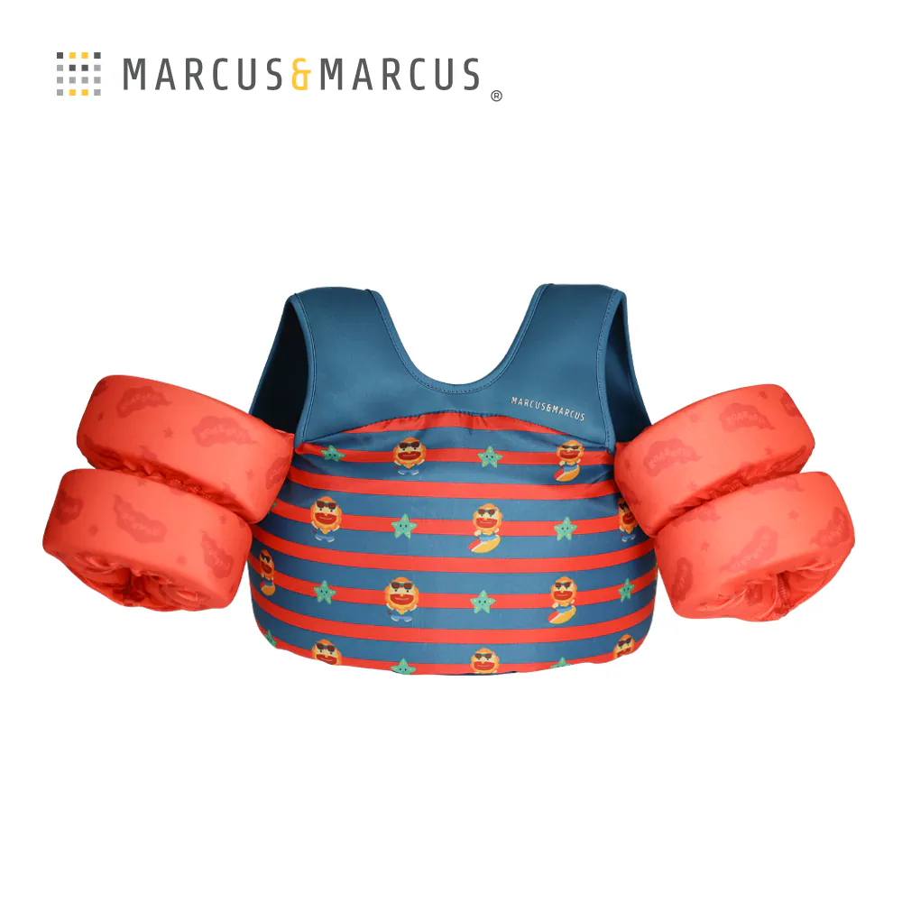 Marcus&Marcus 幼兒穿戴式臂圈浮力背心 - 獅子(M:15-30kg/2~6歲)