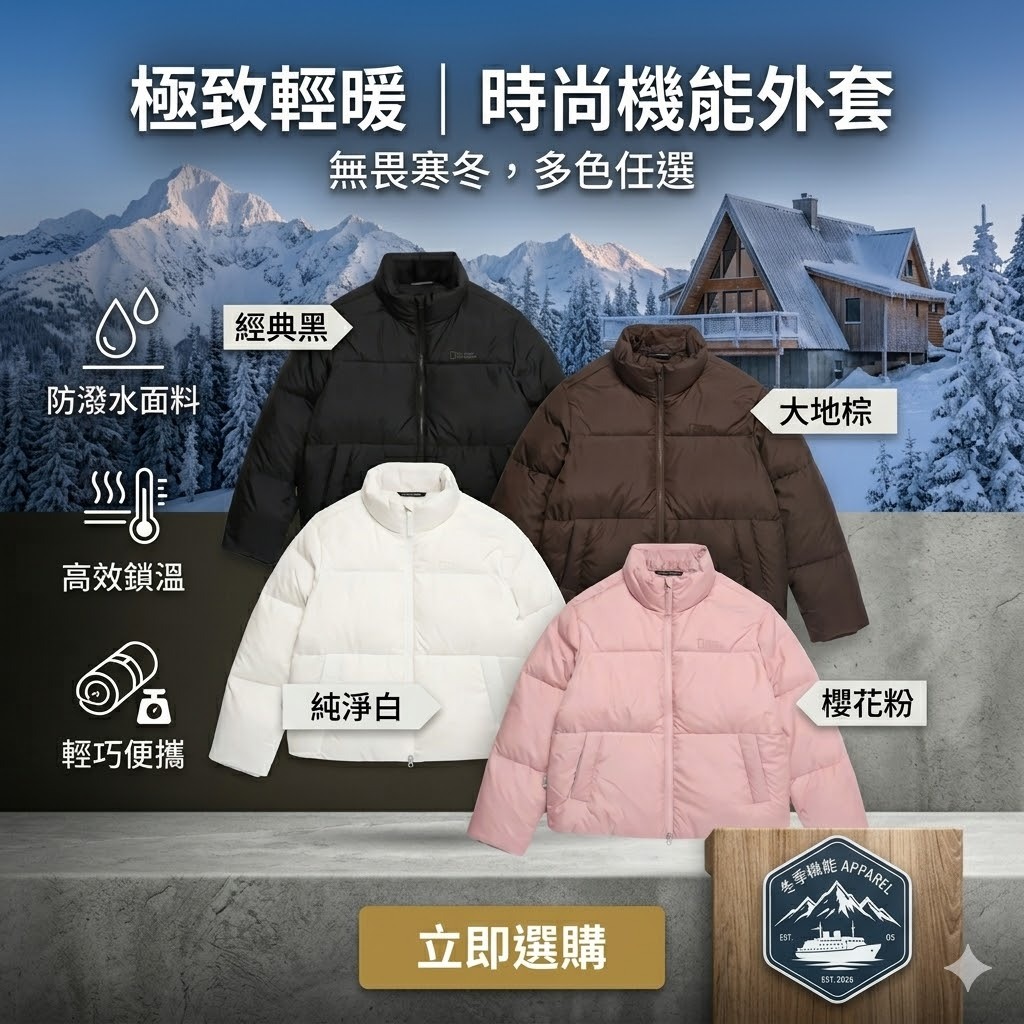 【預購】National Geographic KK051121 女裝 EIRA 高領外套