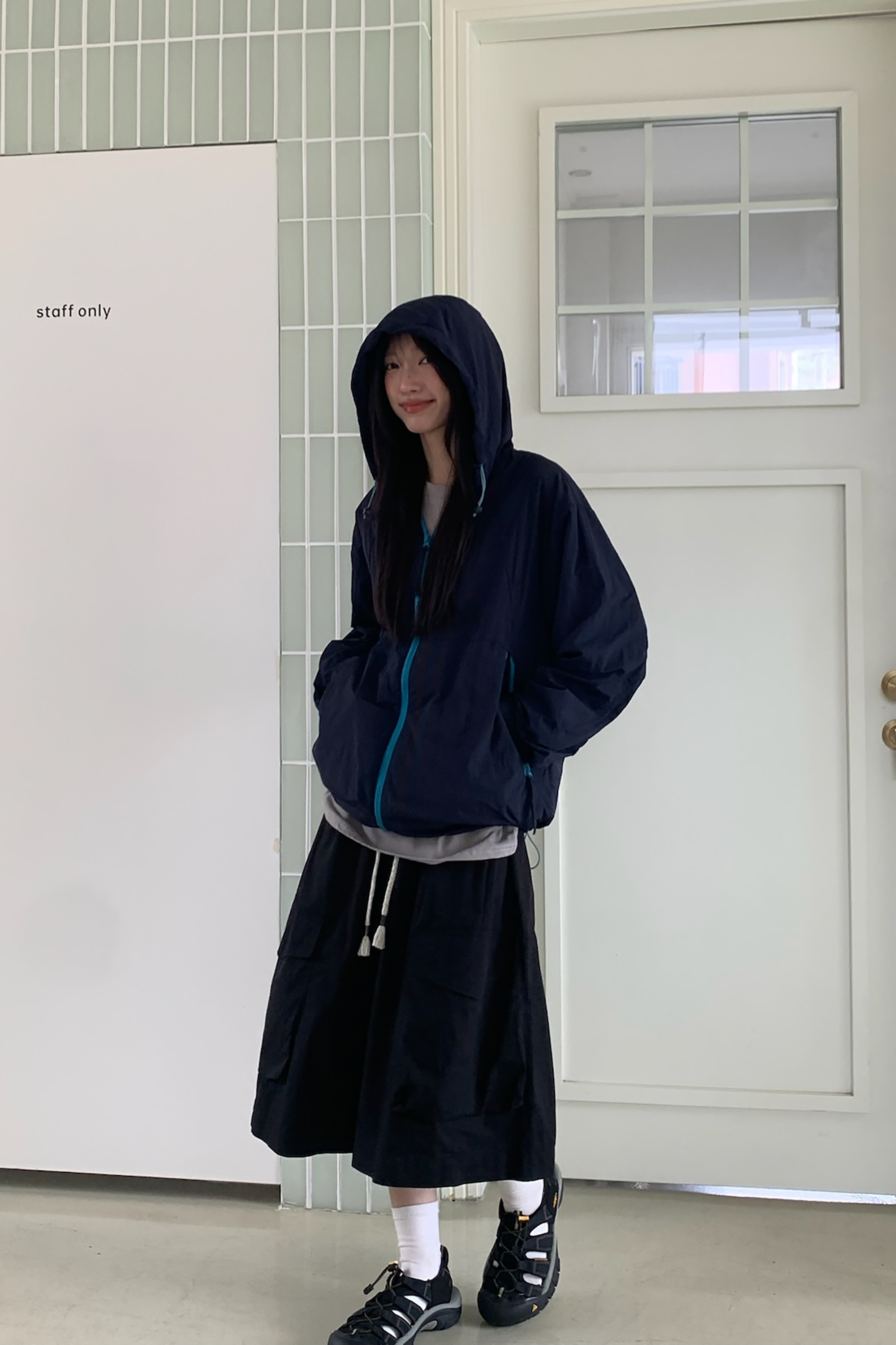 May｜機能撞色拉鏈外套 3色