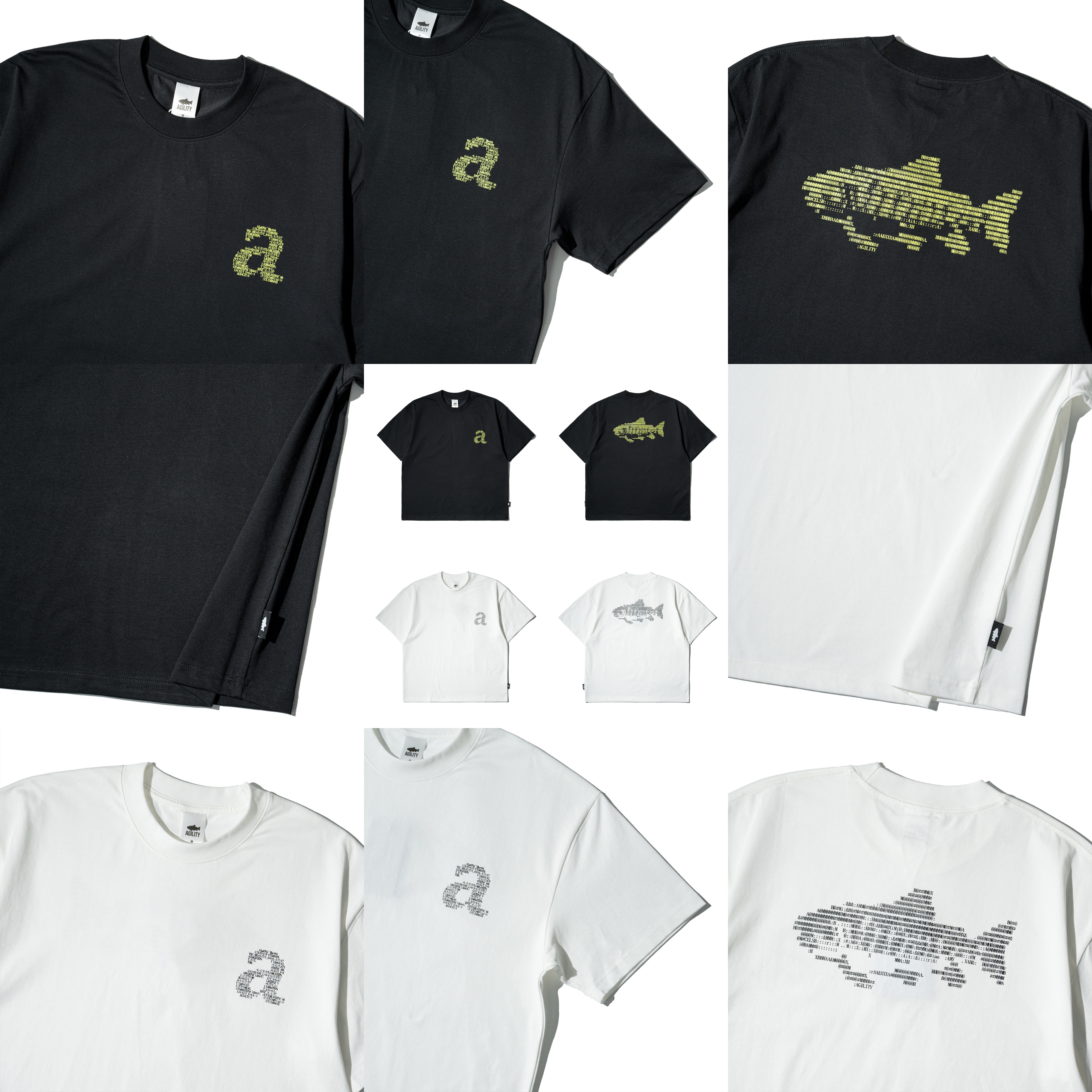 AGILITY Sorona® Boxy Tee / Garbled Text 亂碼圖像 短袖Tee [SR0-T12]