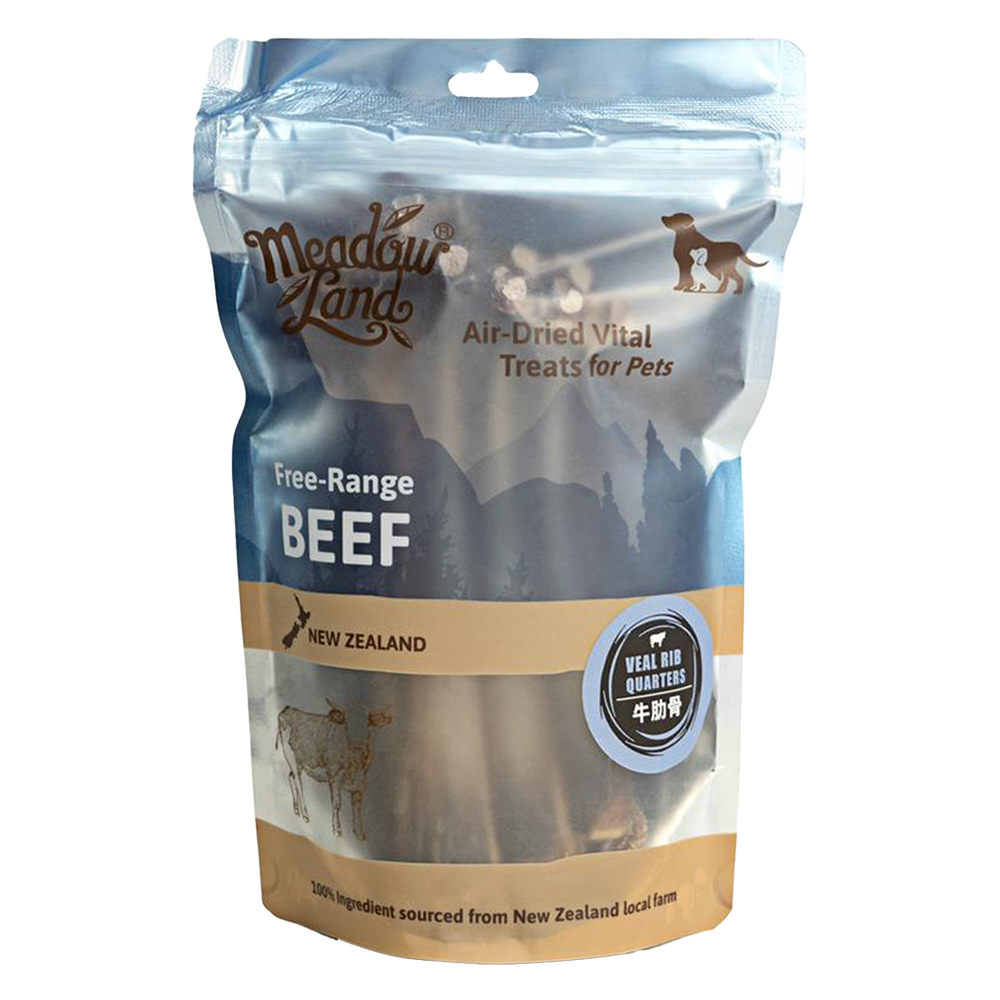 Meadowland 風乾牛肋骨狗零食 150g (Exp: Dec-2026)