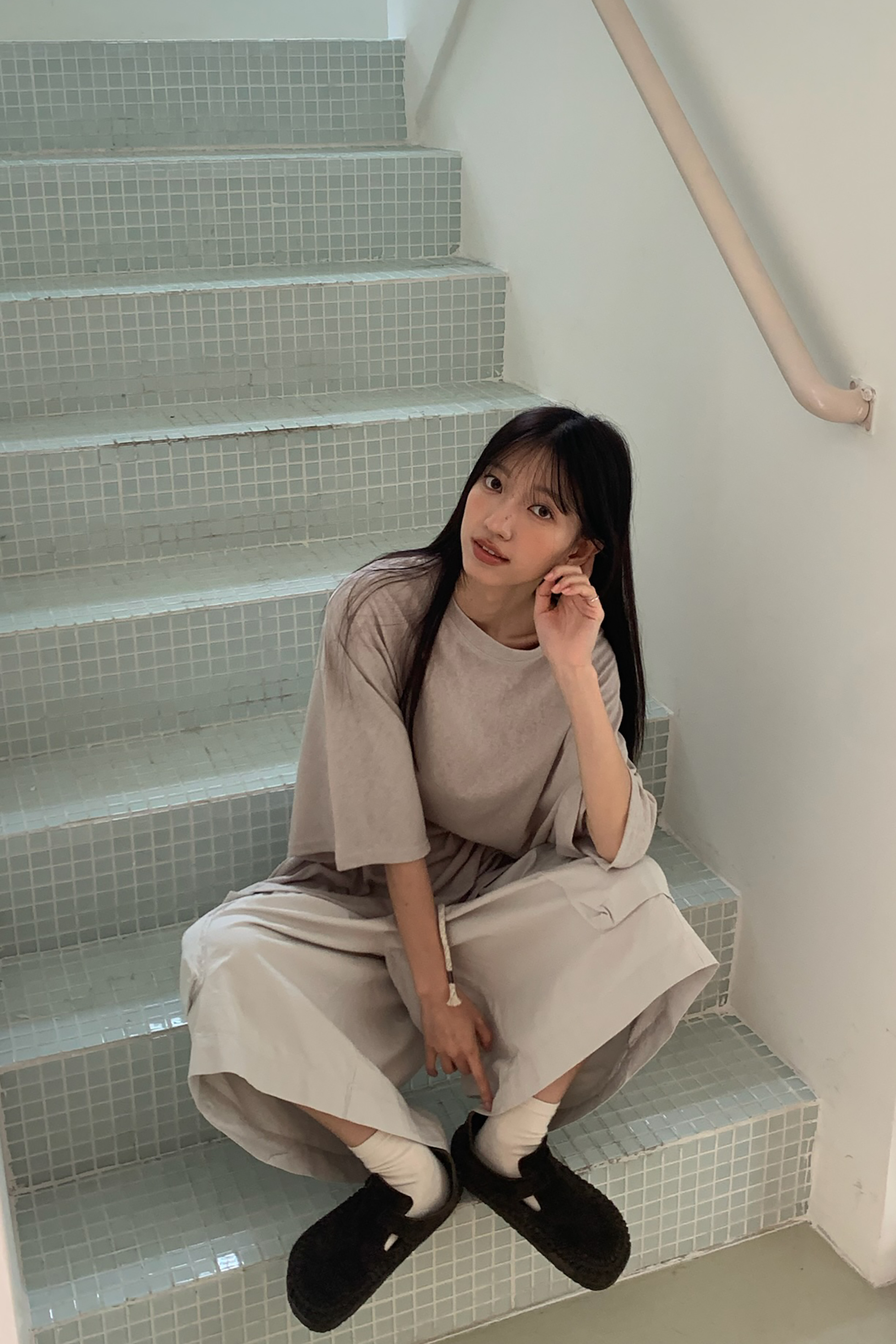 May｜柔和色系打底素面短t 5色
