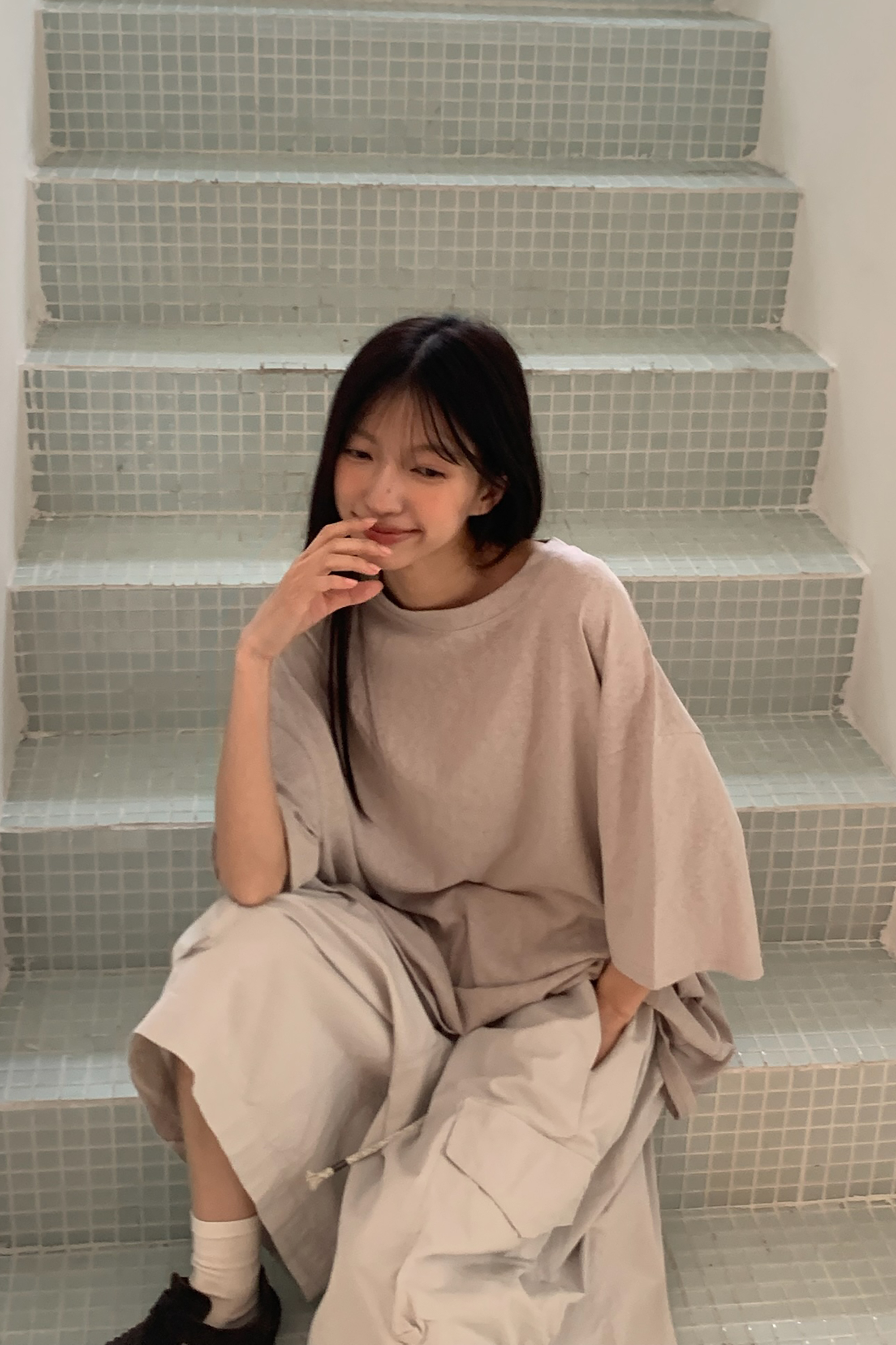 May｜柔和色系打底素面短t 5色