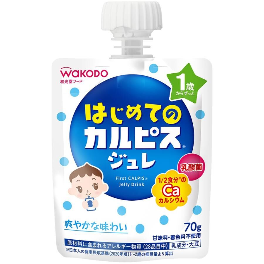 WAKODO Jelly Drink - First "CALPIS" 70g (For 1 Year Olds)