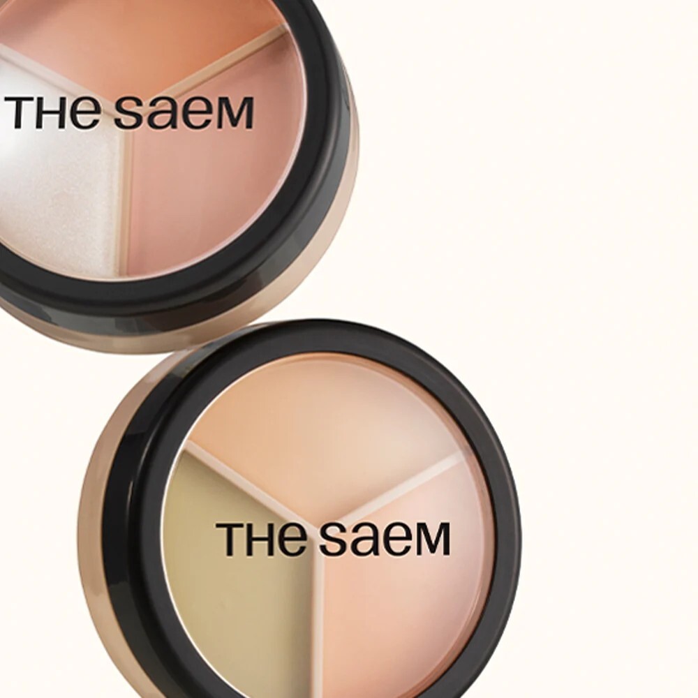 THE SAEM Cover Perfection Triple Pot Concealer #01/03