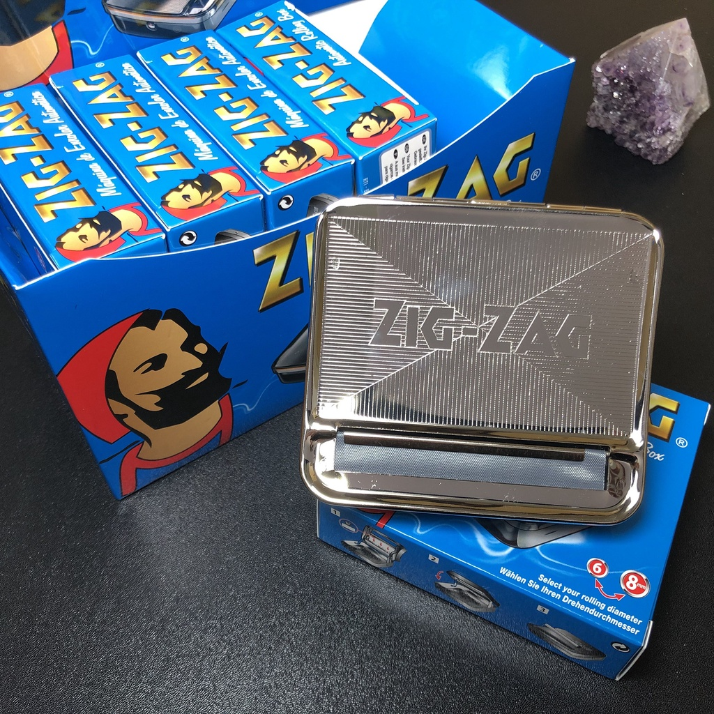 ZIG-ZAG Rolling Box 不鏽鋼捲菸器 70mm