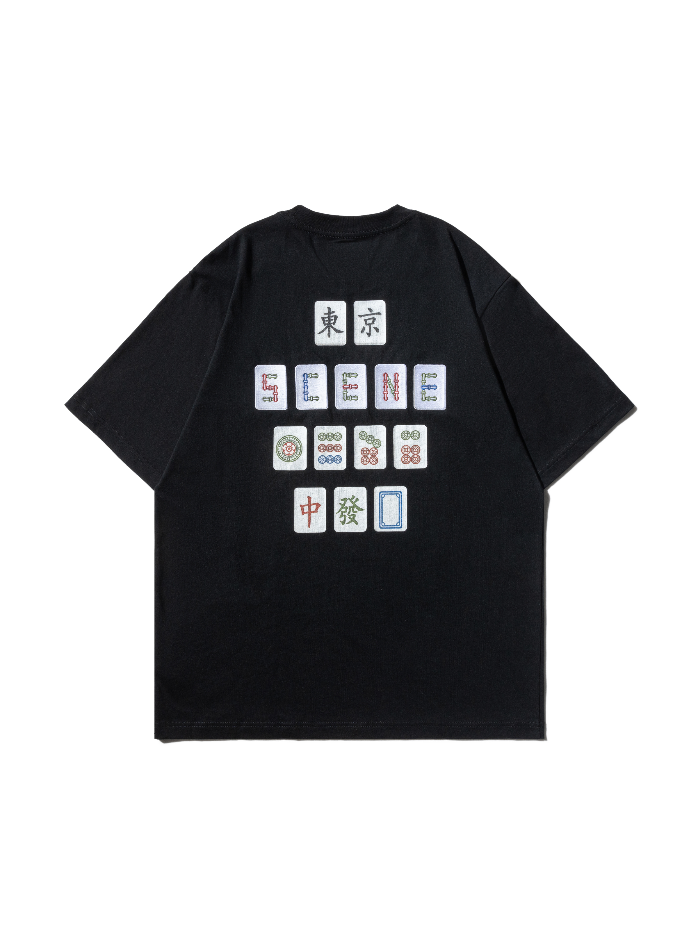 SCENE MAHJONG TEE // GRY