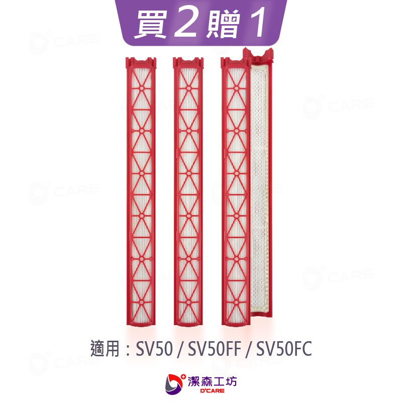 電商限定(副廠) Dyson 鉛筆/筆型 吸塵器 濾芯 SV50