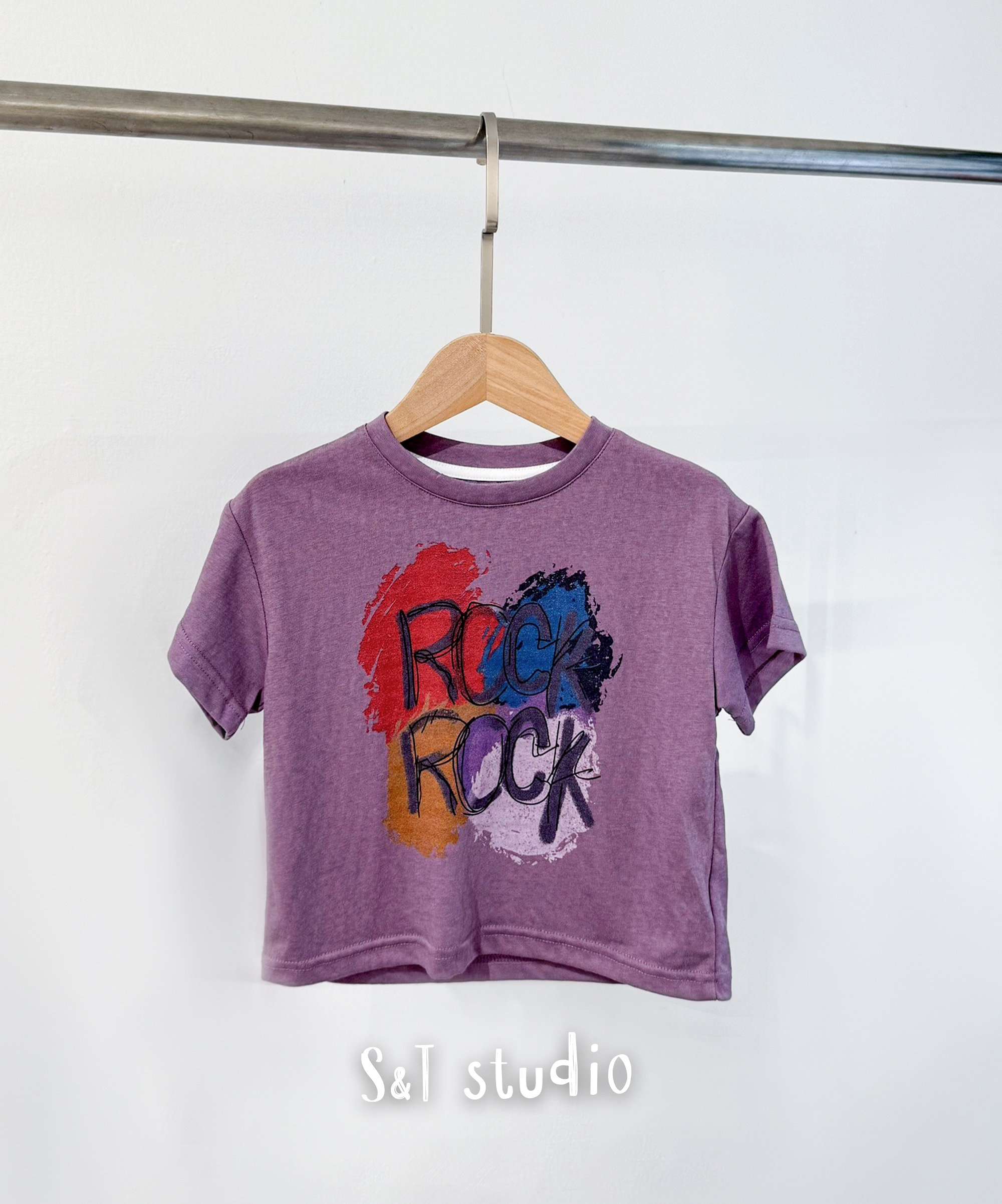 ROCK ROCK 塗鴉英文字母上衣 (90-130)