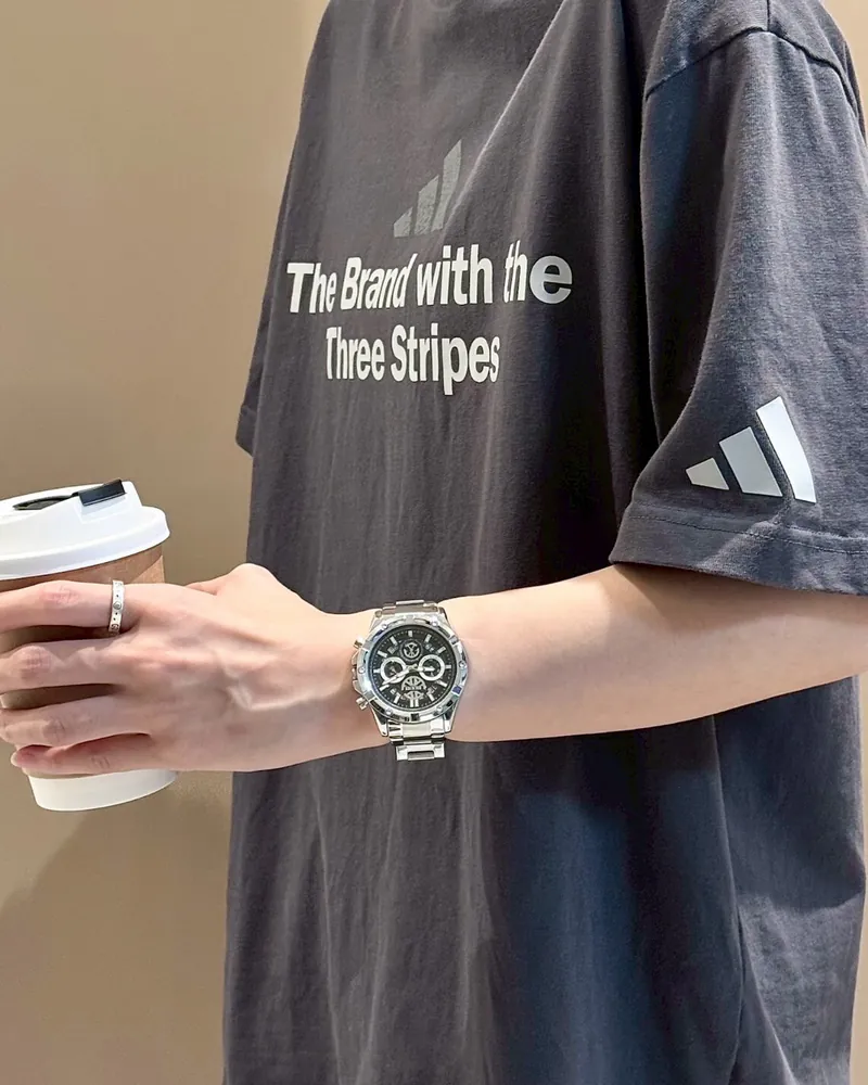 <鋼意銀河⌚> Dickies 銀河系列 防水石英機芯手錶 三眼鋼錶