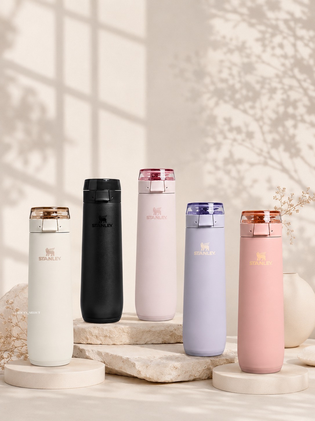 國外限定 STANLEY FLOWSTATE 莫蘭迪色系列 彈簧瓶20OZ（591ML）