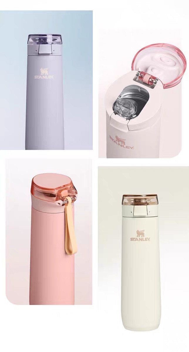 國外限定 STANLEY FLOWSTATE 莫蘭迪色系列 彈簧瓶20OZ（591ML）