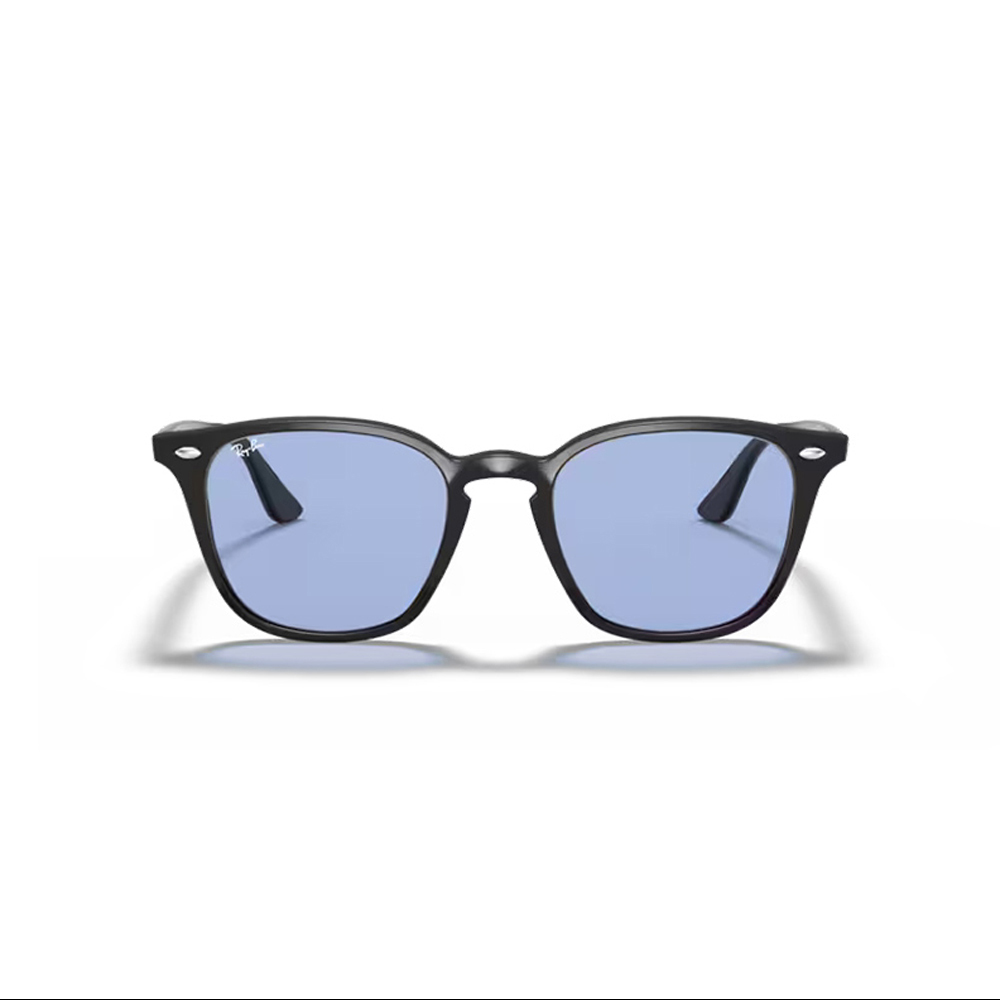 【RayBan】RB4258F 60180-52mm 方框太陽眼鏡♦(黑-藍色鏡片)