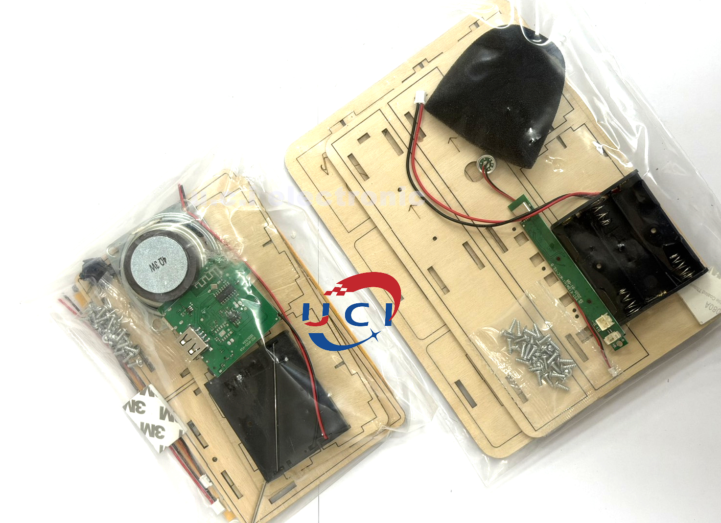 【UCI電子】(二F-1) DIY材料包 話筒音響 唱歌音箱 喇叭 教學 唱歌ktv 廣播 無線藍牙麥克風